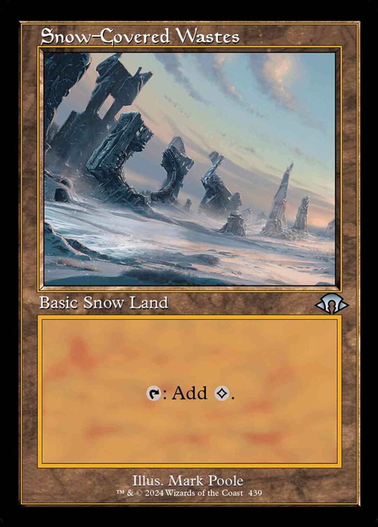 Snow-Covered Wastes (Retro Frame) magic card front