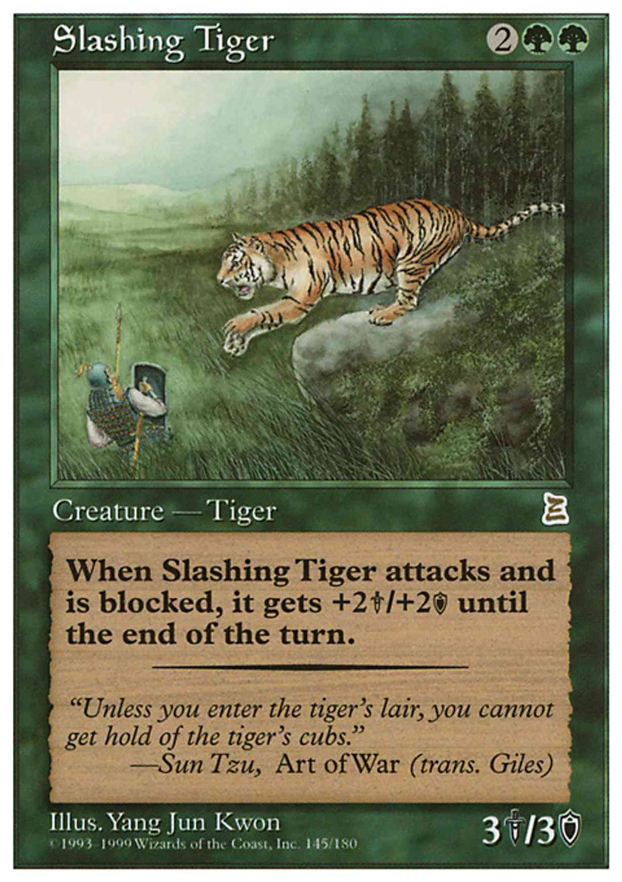 Slashing Tiger magic card front