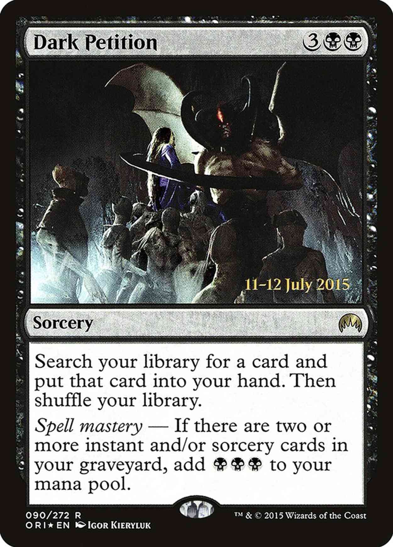 Dark Petition magic card front