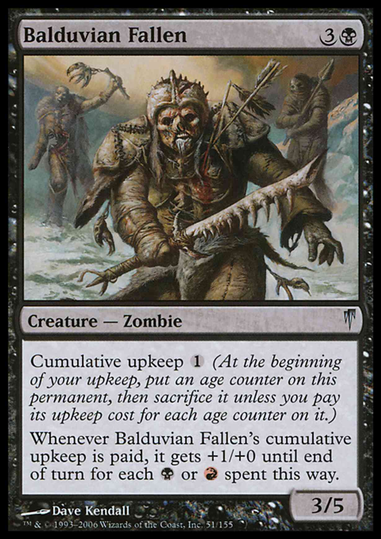 Balduvian Fallen magic card front