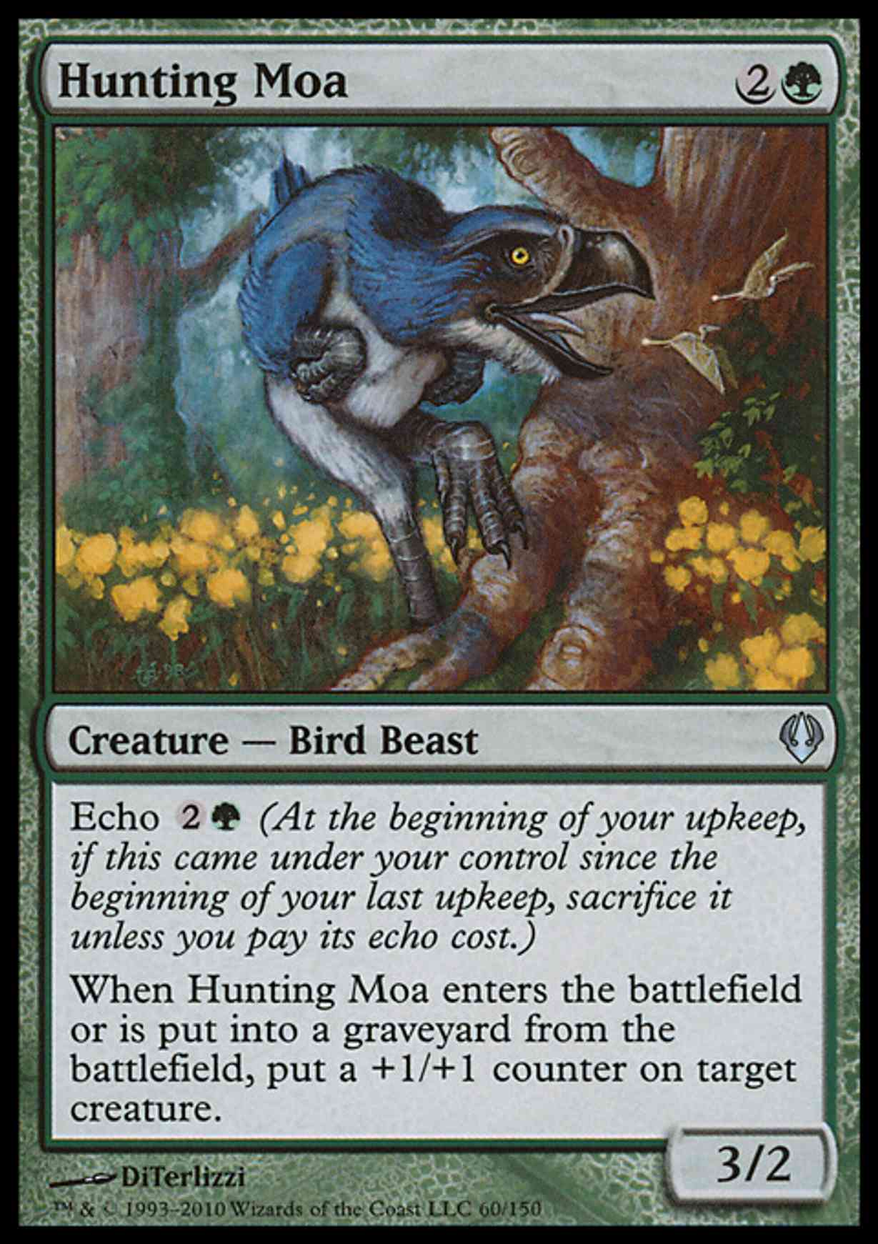 Hunting Moa magic card front