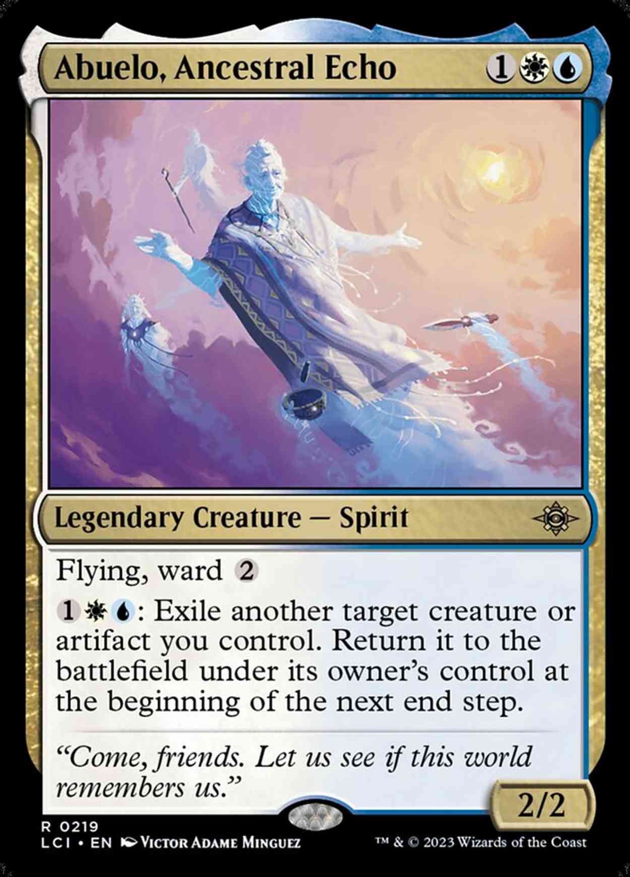 Abuelo, Ancestral Echo magic card front