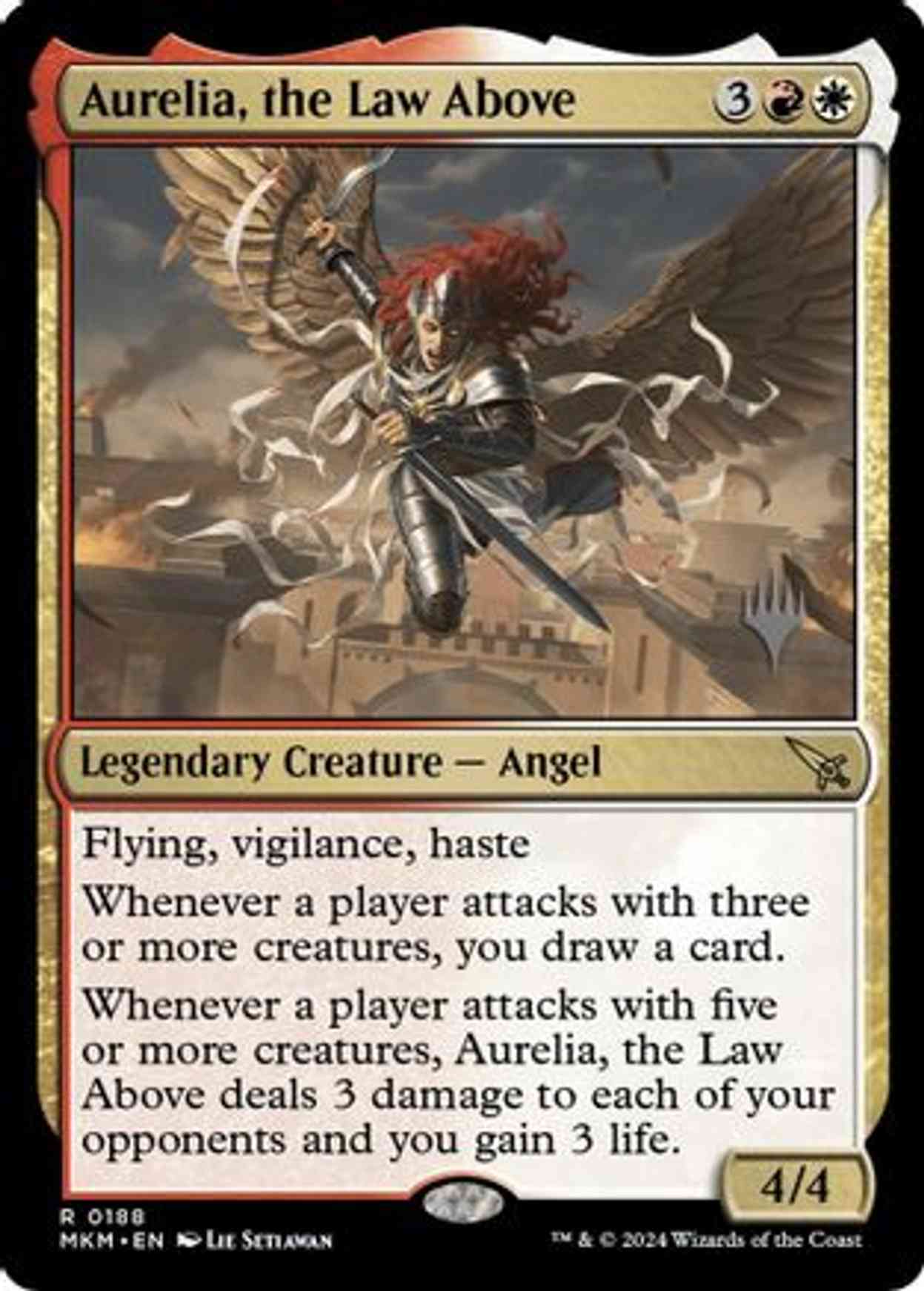 Aurelia, the Law Above magic card front