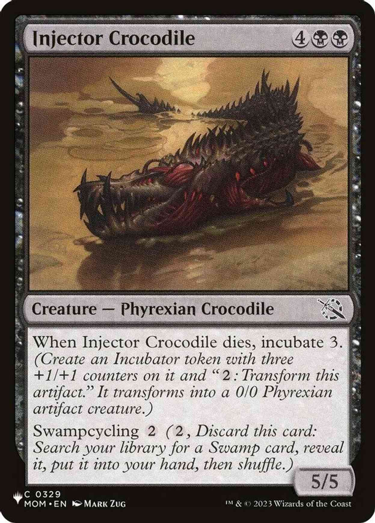 Injector Crocodile magic card front