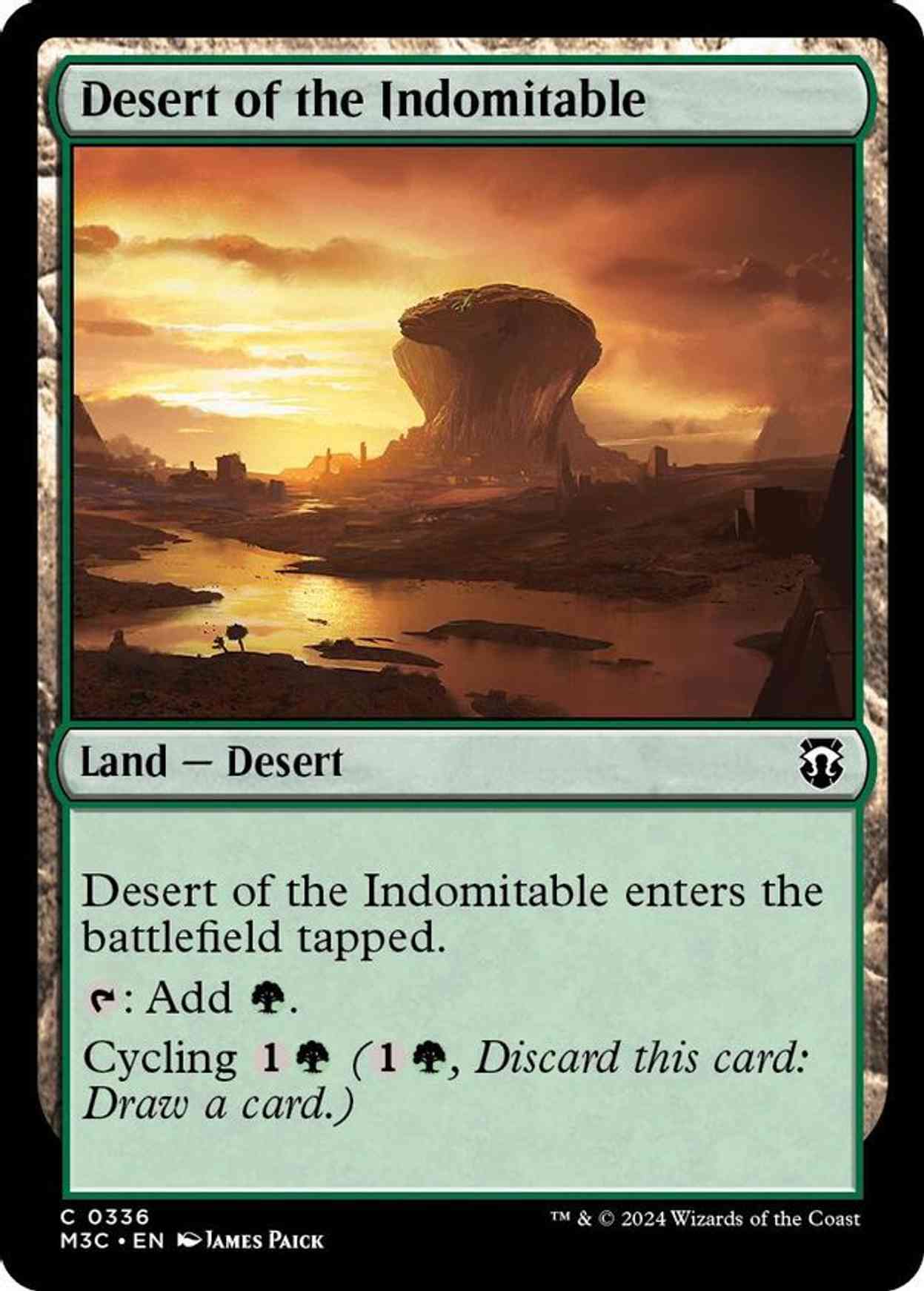 Desert of the Indomitable (Ripple Foil) magic card front