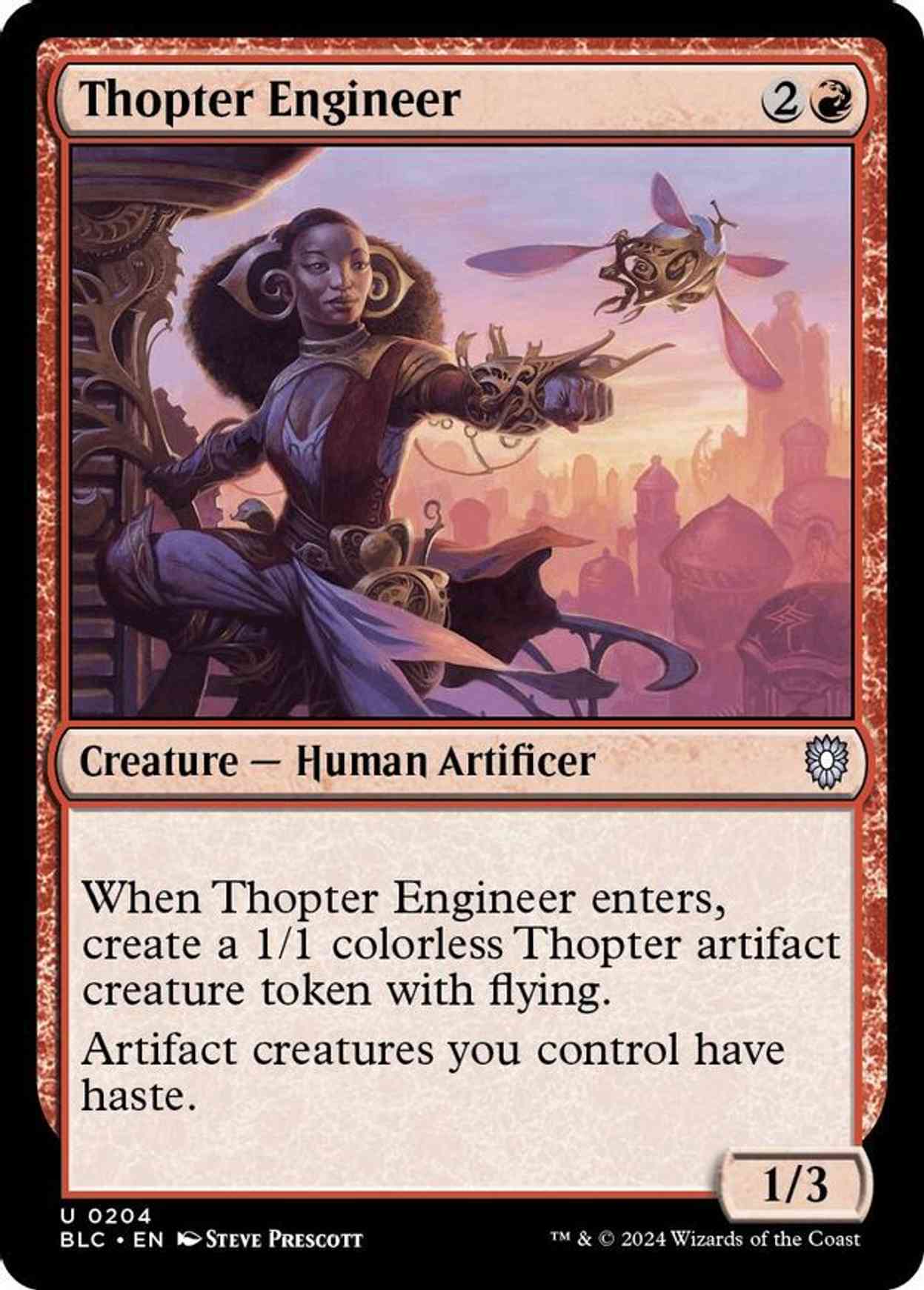 Thopter Engineer magic card front