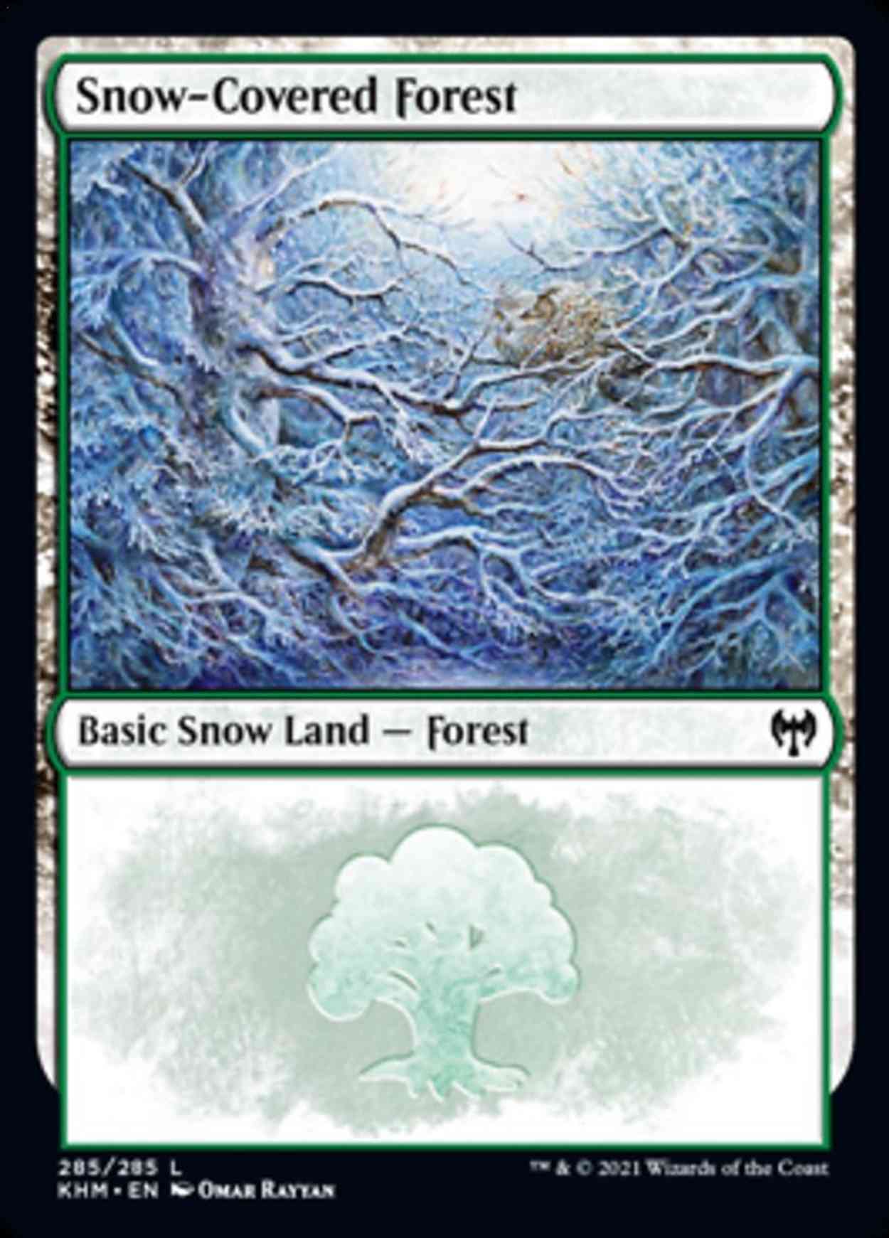 Snow-Covered Forest (285) magic card front