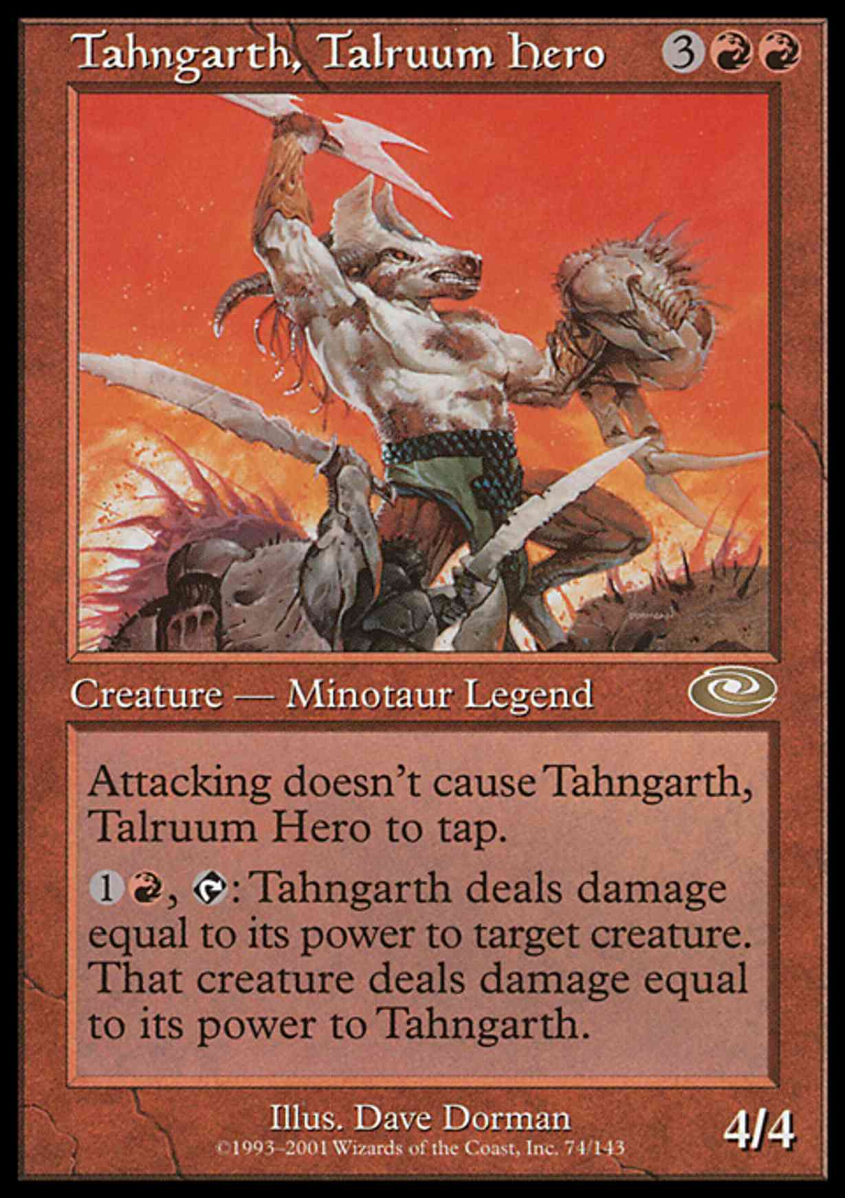 Tahngarth, Talruum Hero magic card front