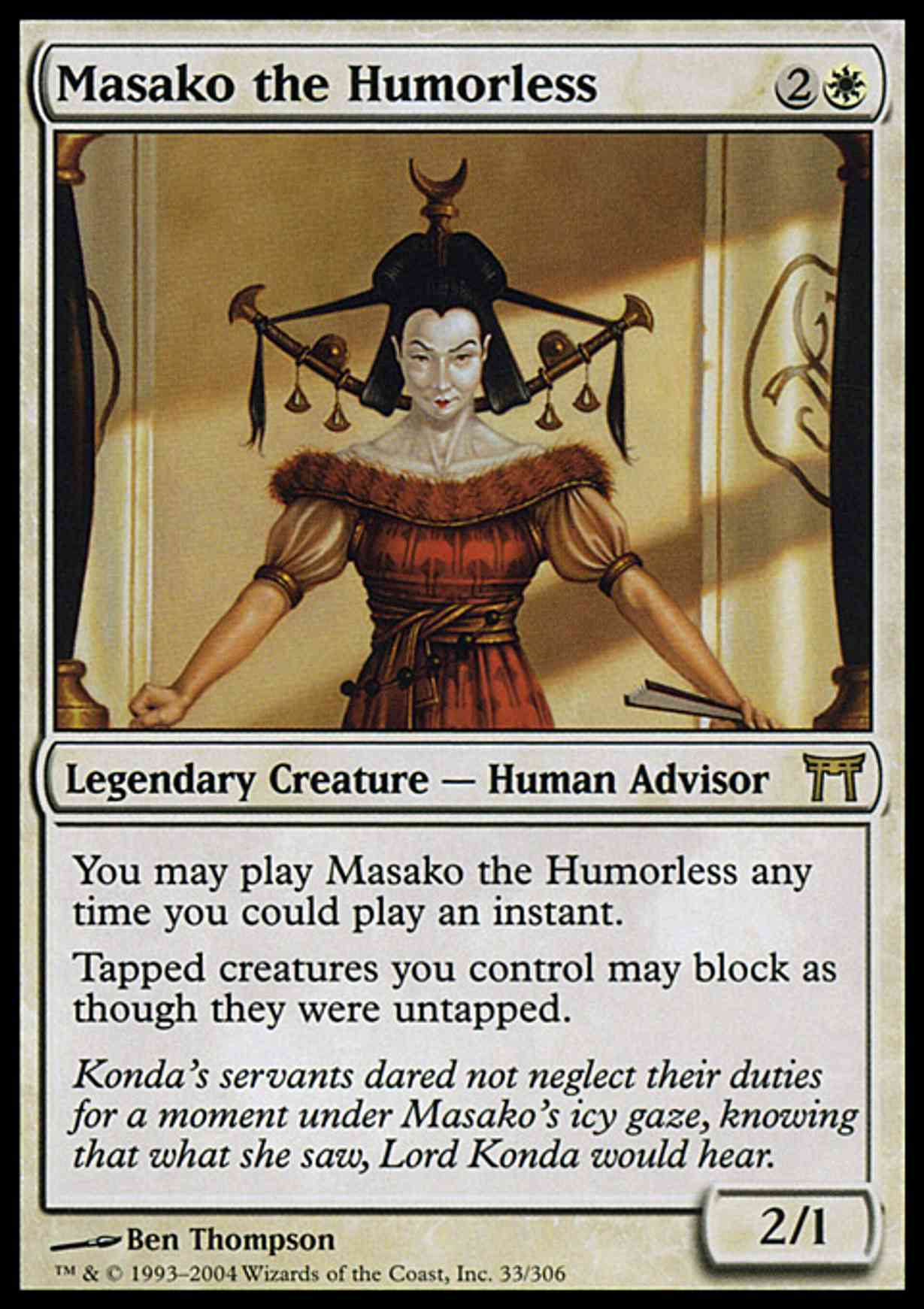 Masako the Humorless magic card front