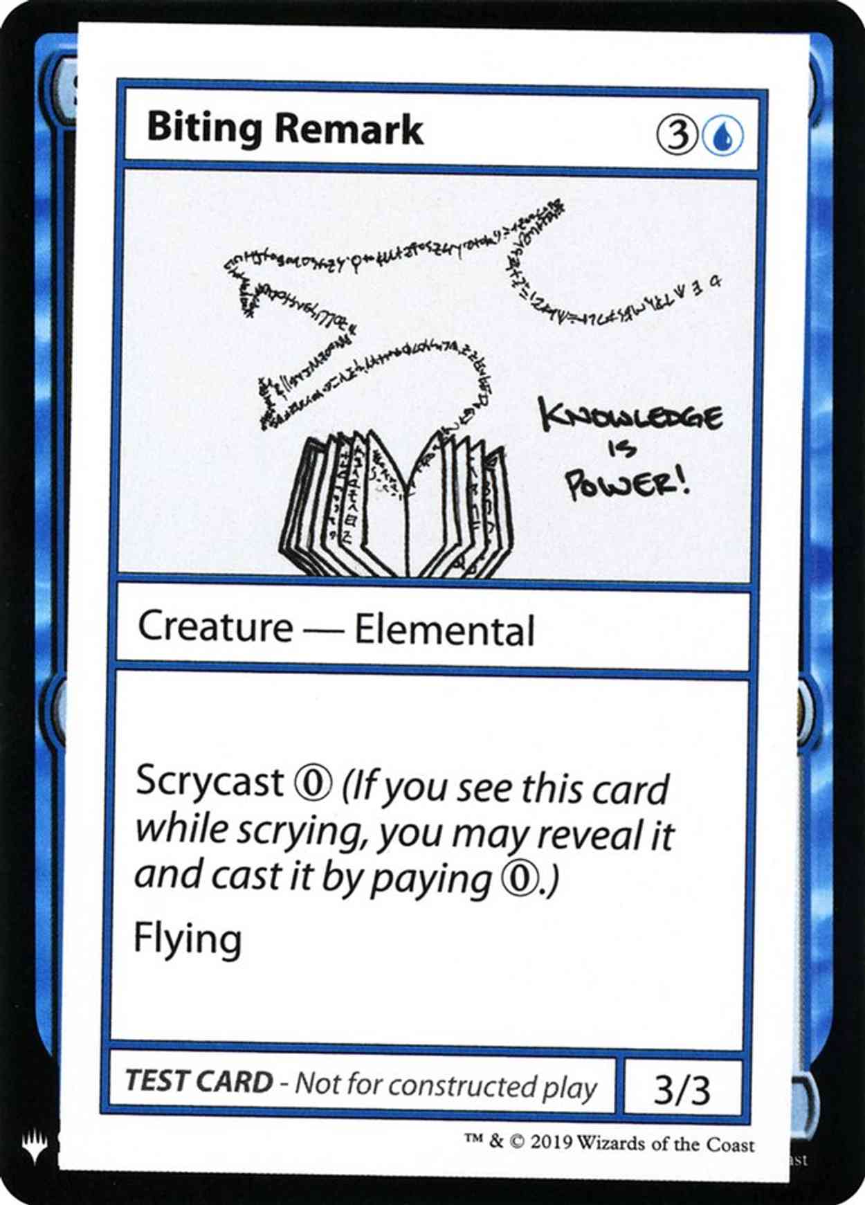 Biting Remark magic card front