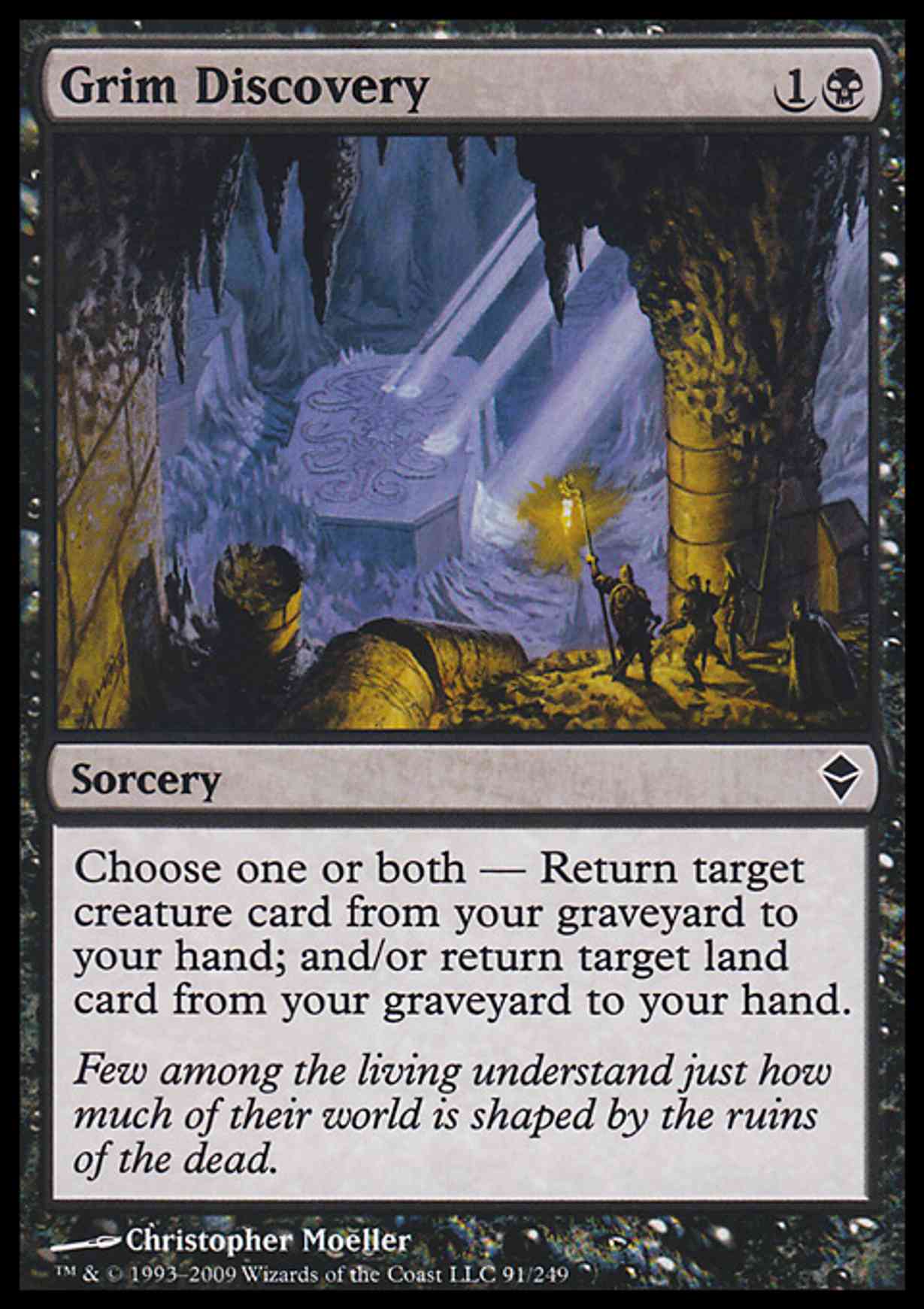Grim Discovery magic card front