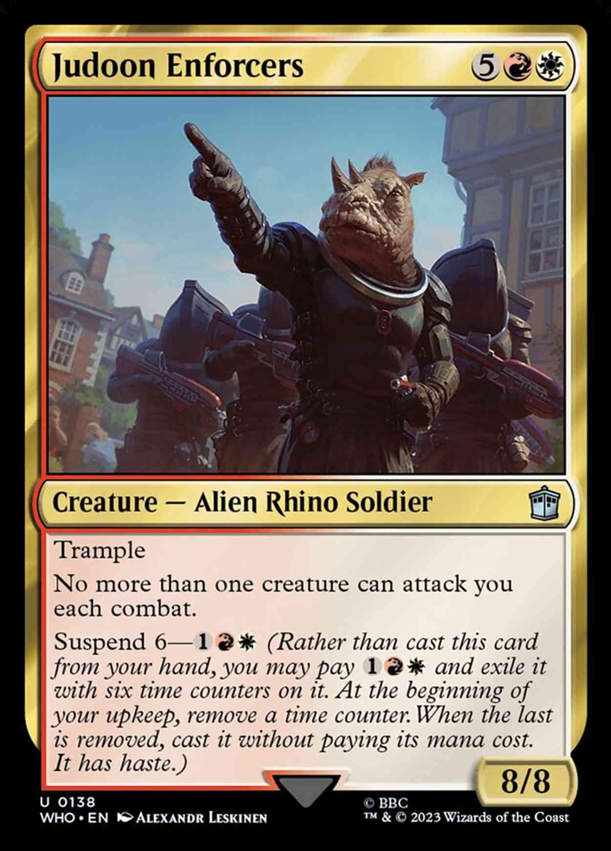 Judoon Enforcers magic card front
