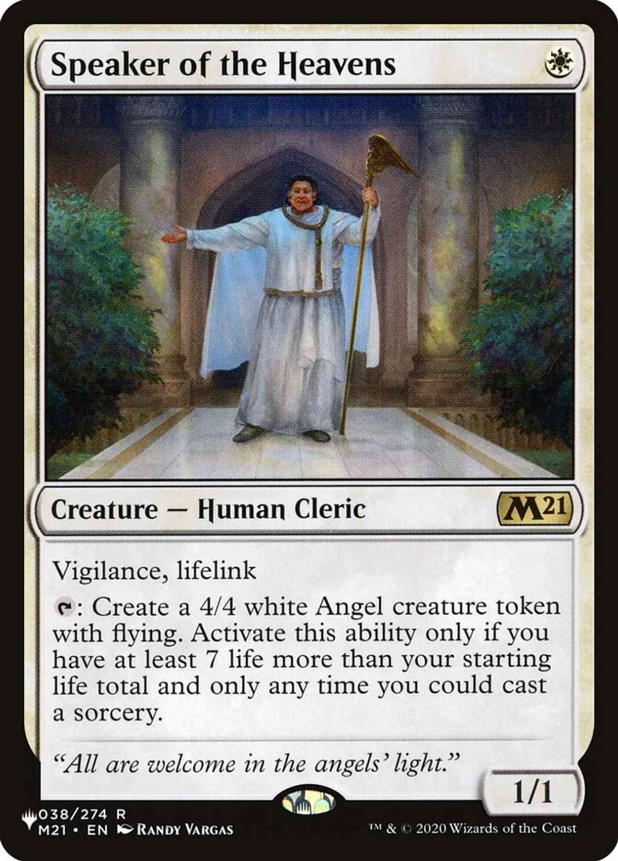 Speaker of the Heavens magic card front