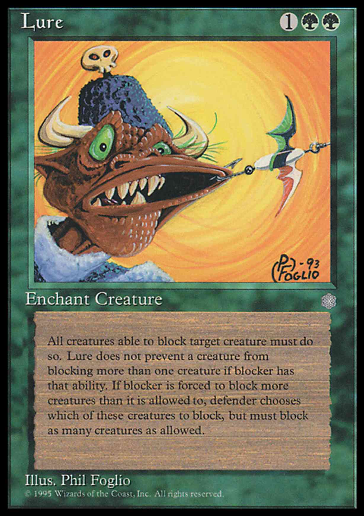 Lure magic card front