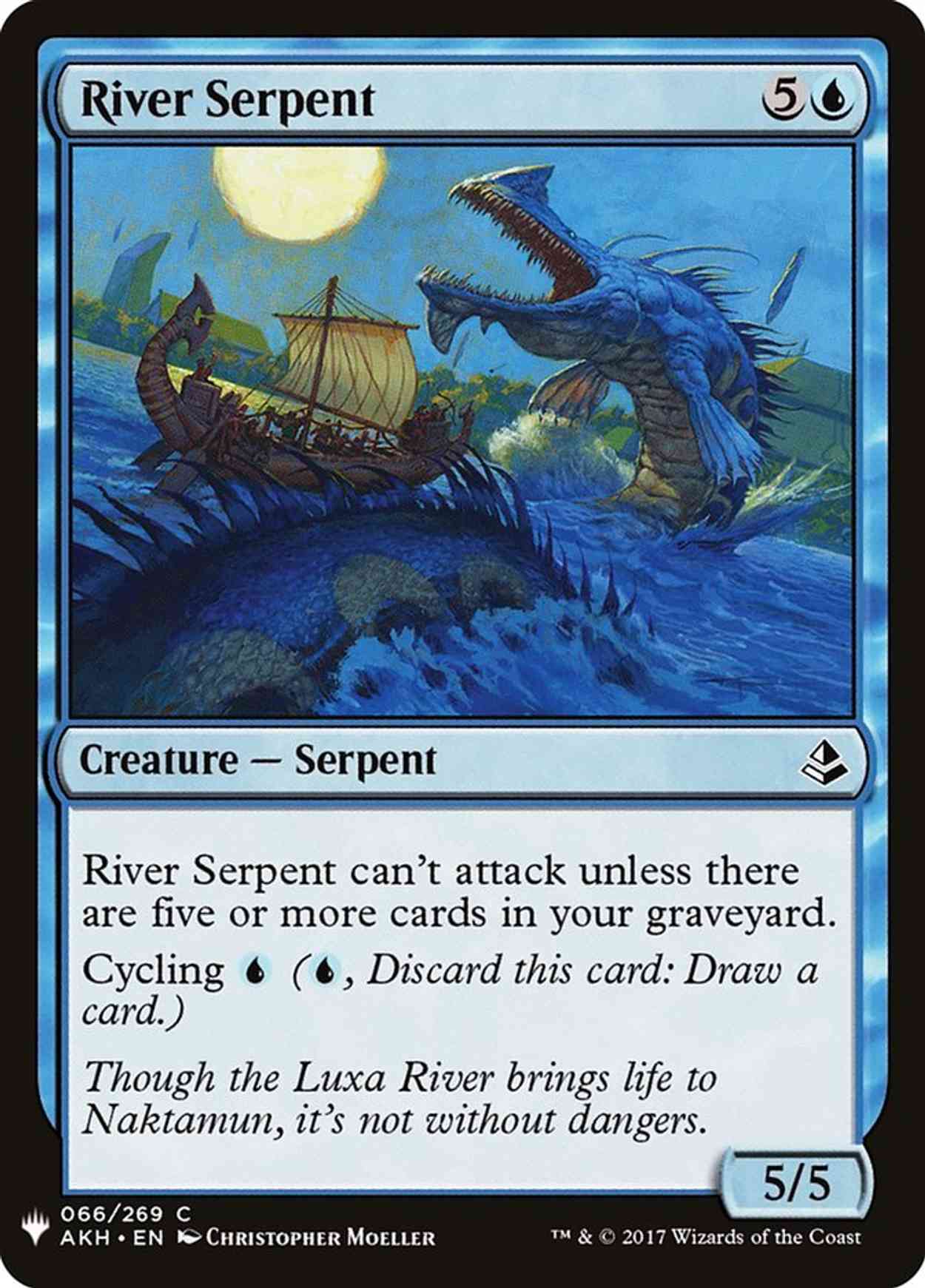 River Serpent magic card front