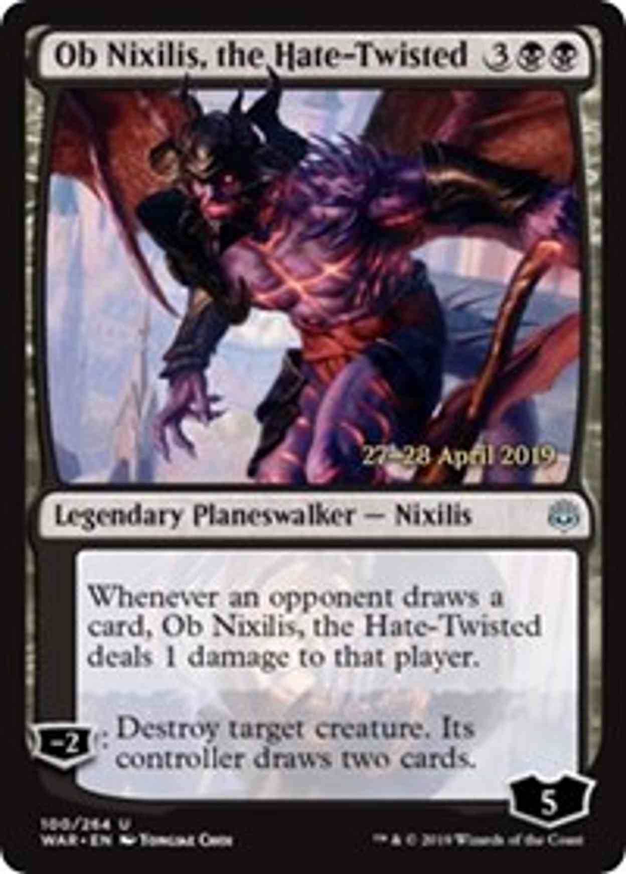 Ob Nixilis, the Hate-Twisted magic card front