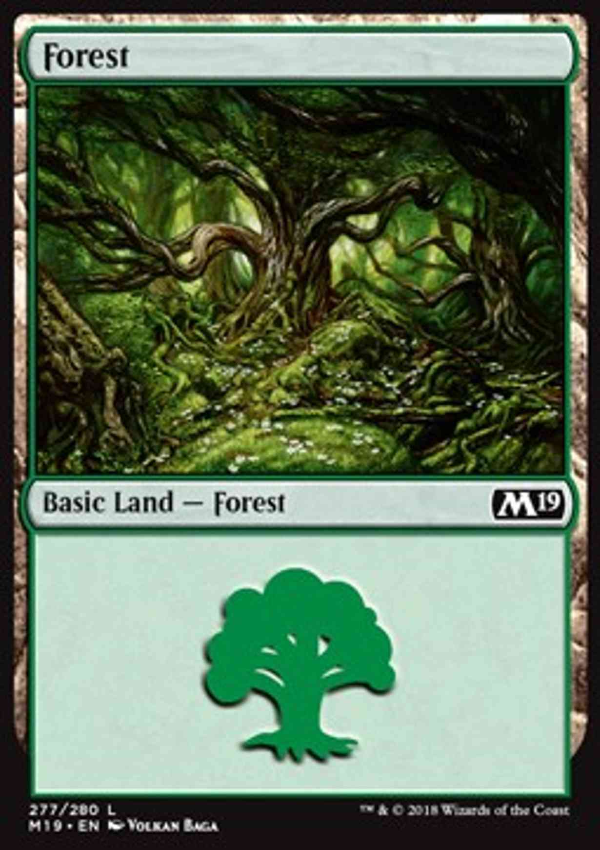 Forest (277) magic card front
