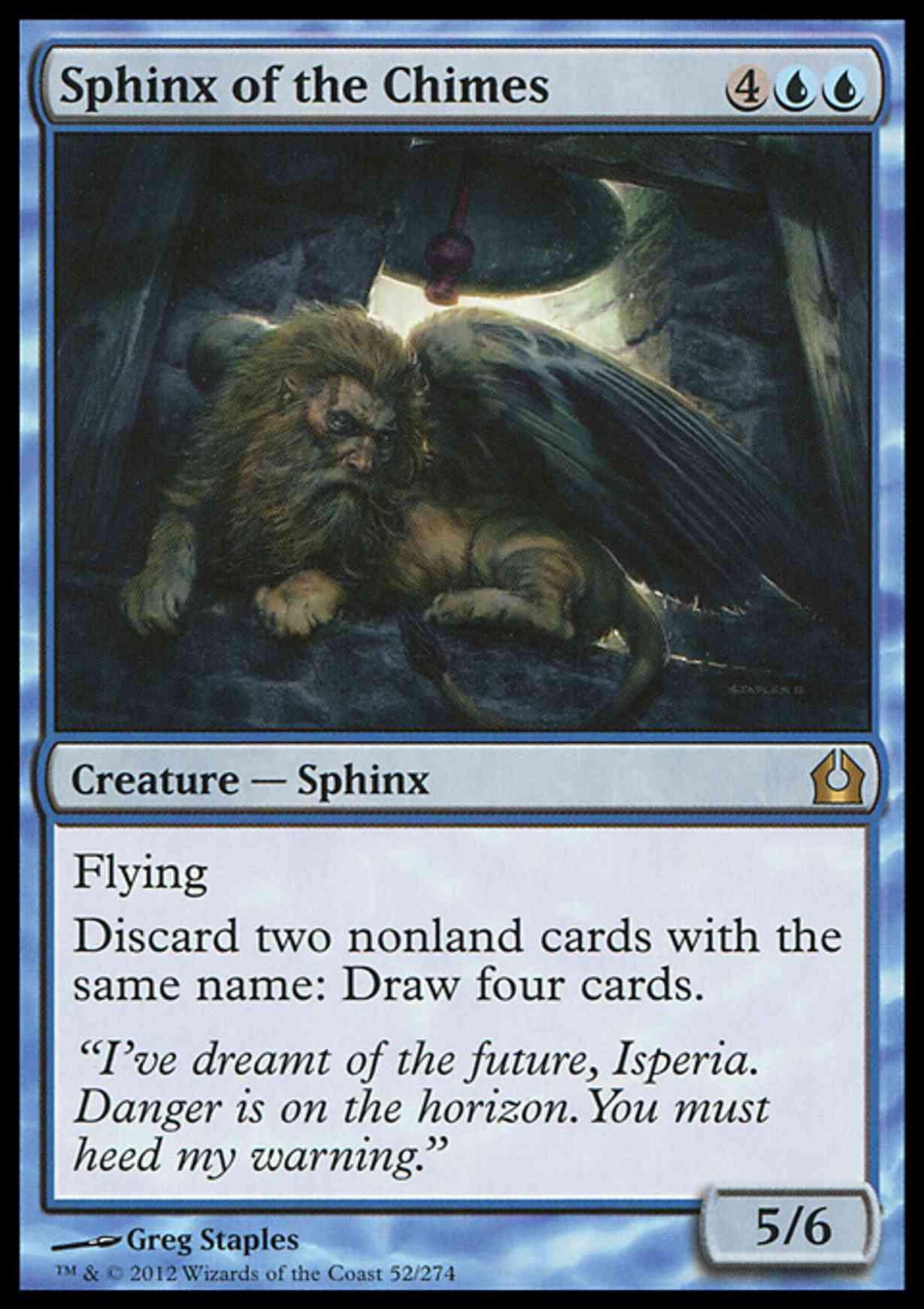 Sphinx of the Chimes magic card front