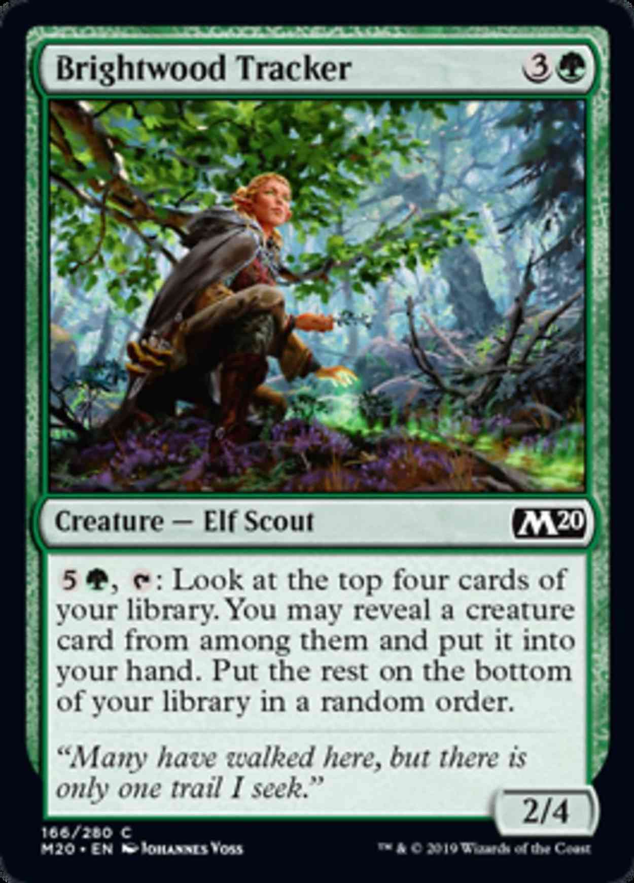 Brightwood Tracker magic card front