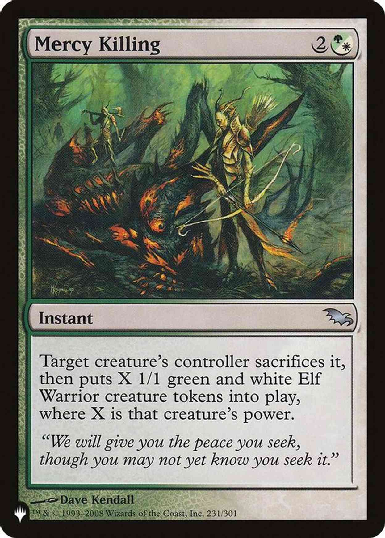 Mercy Killing magic card front