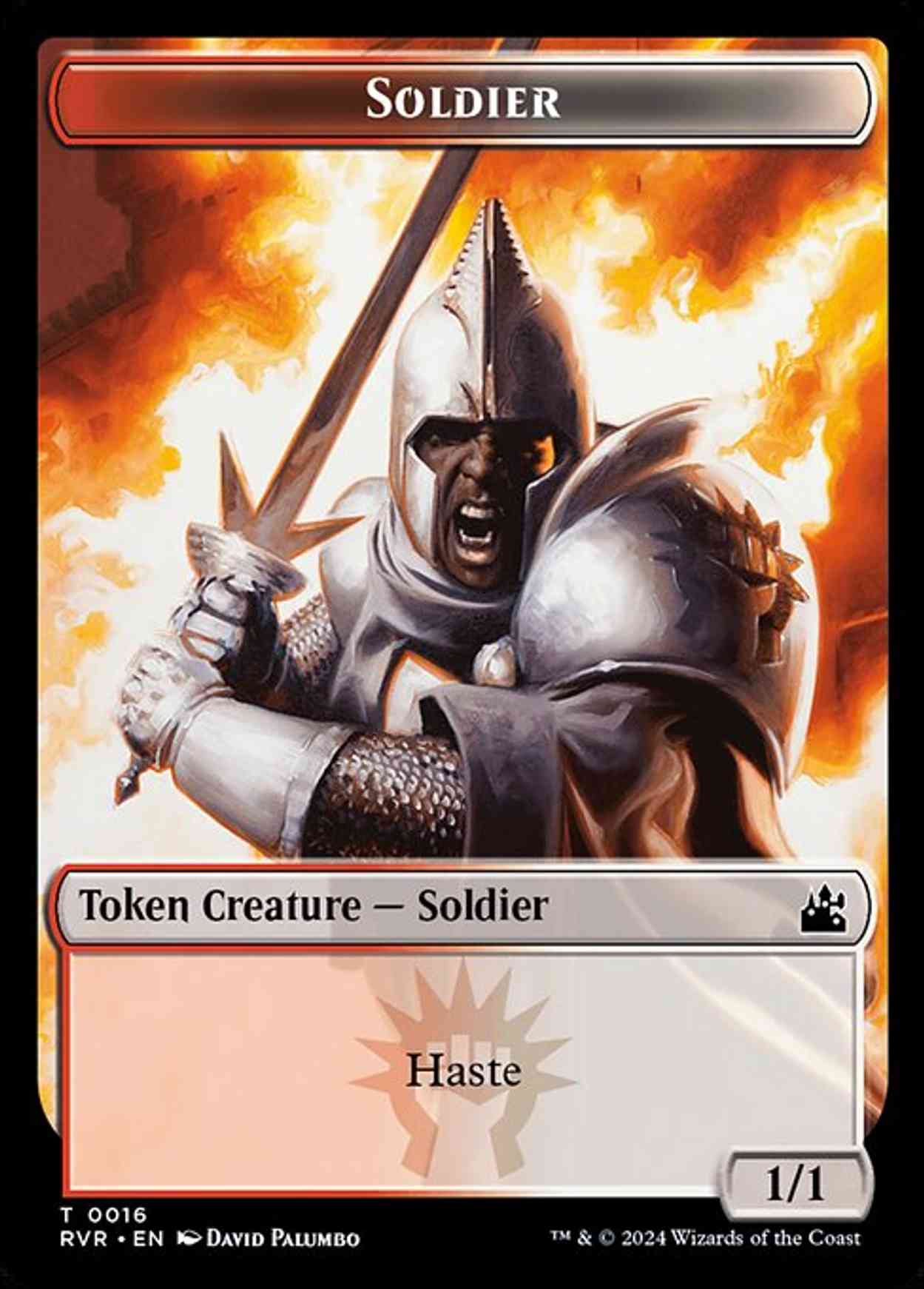 Soldier Token magic card front