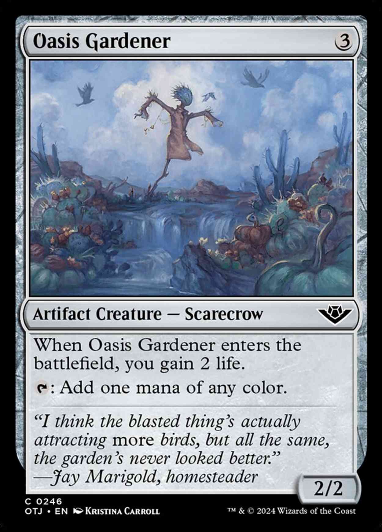 Oasis Gardener magic card front