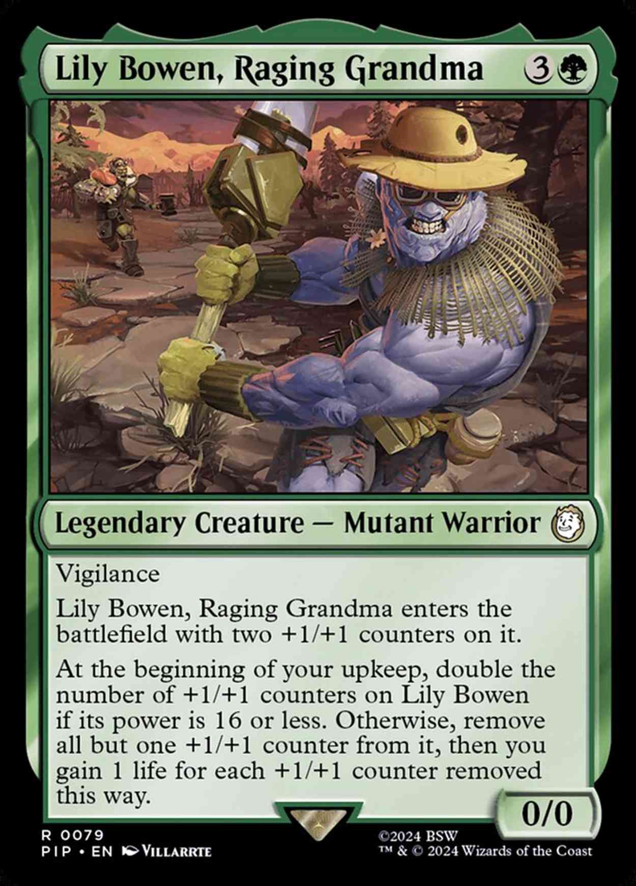 Lily Bowen, Raging Grandma magic card front