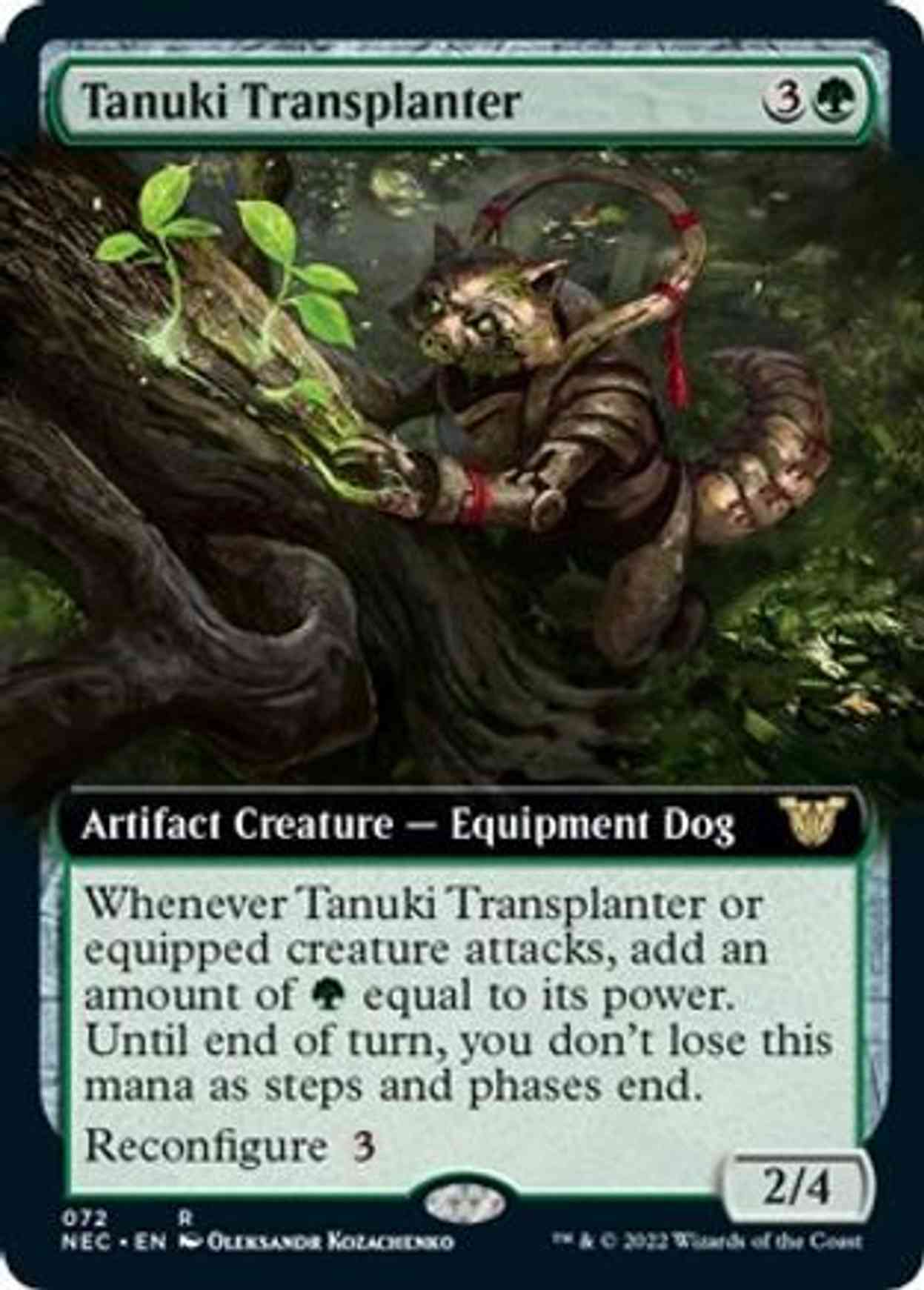 Tanuki Transplanter (Extended Art) magic card front