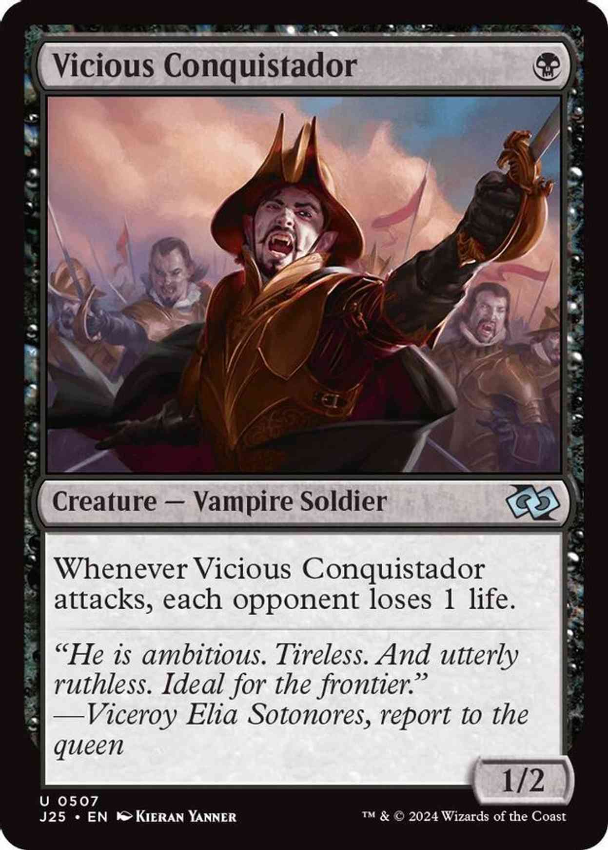 Vicious Conquistador magic card front