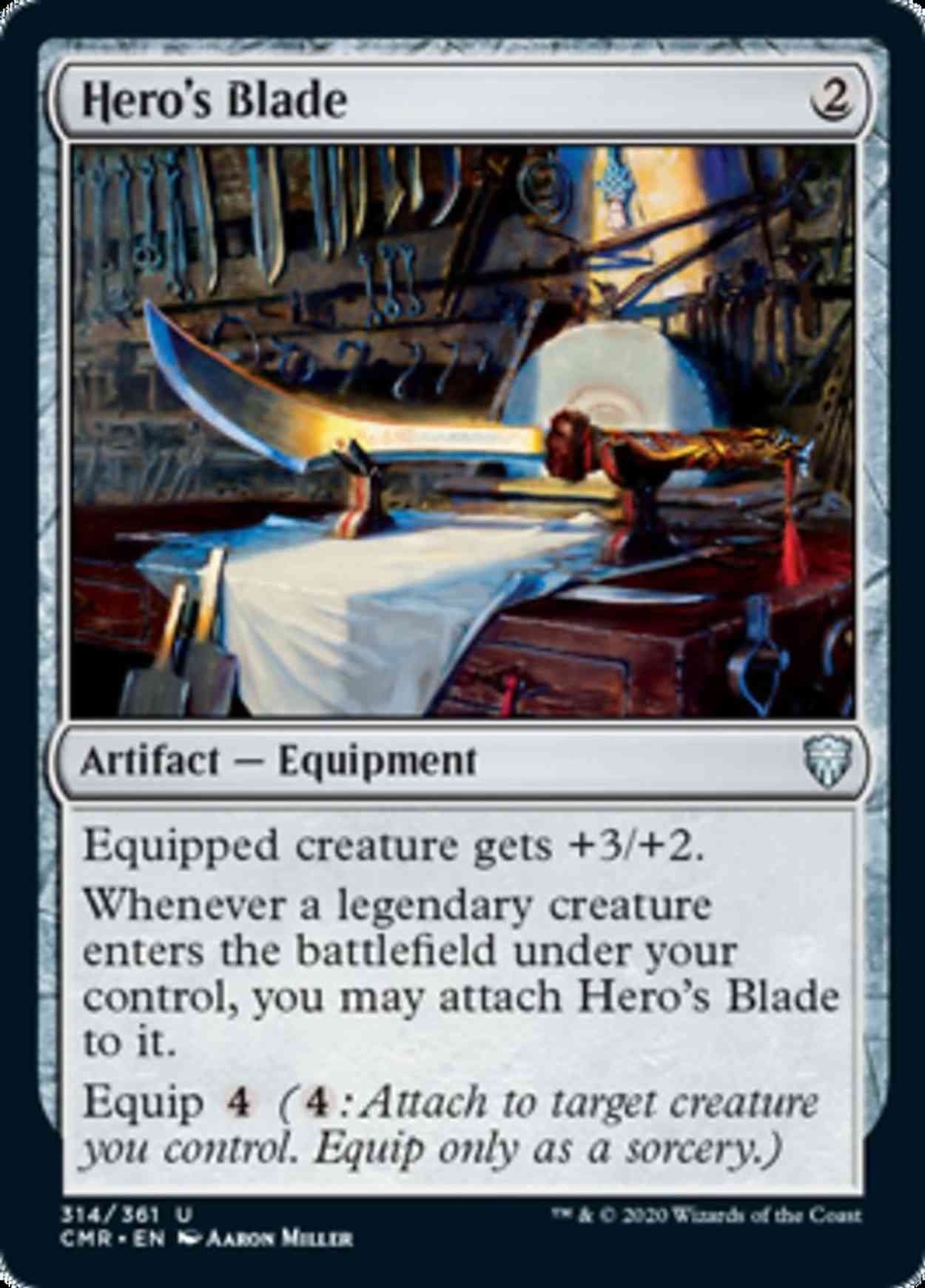 Hero's Blade (314) magic card front