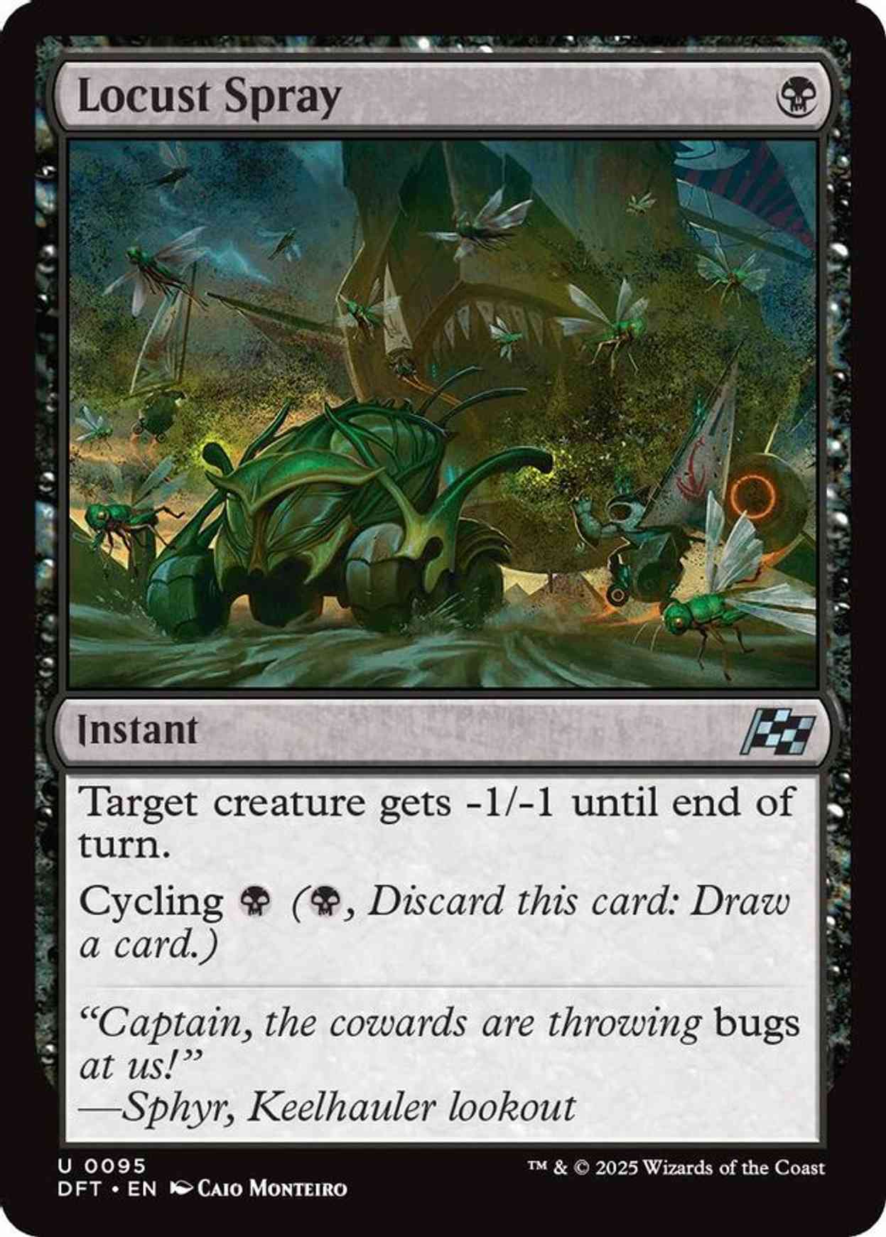 Locust Spray magic card front