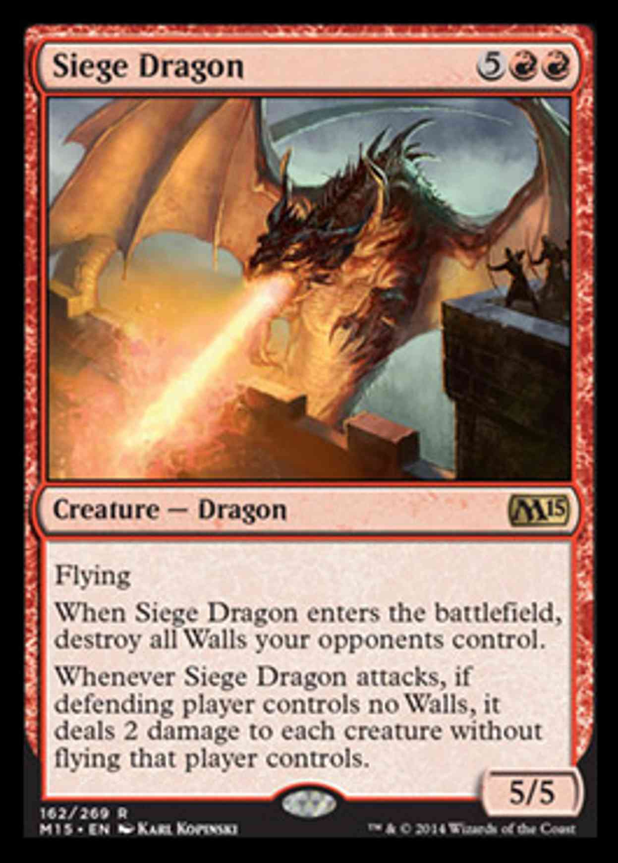 Siege Dragon magic card front