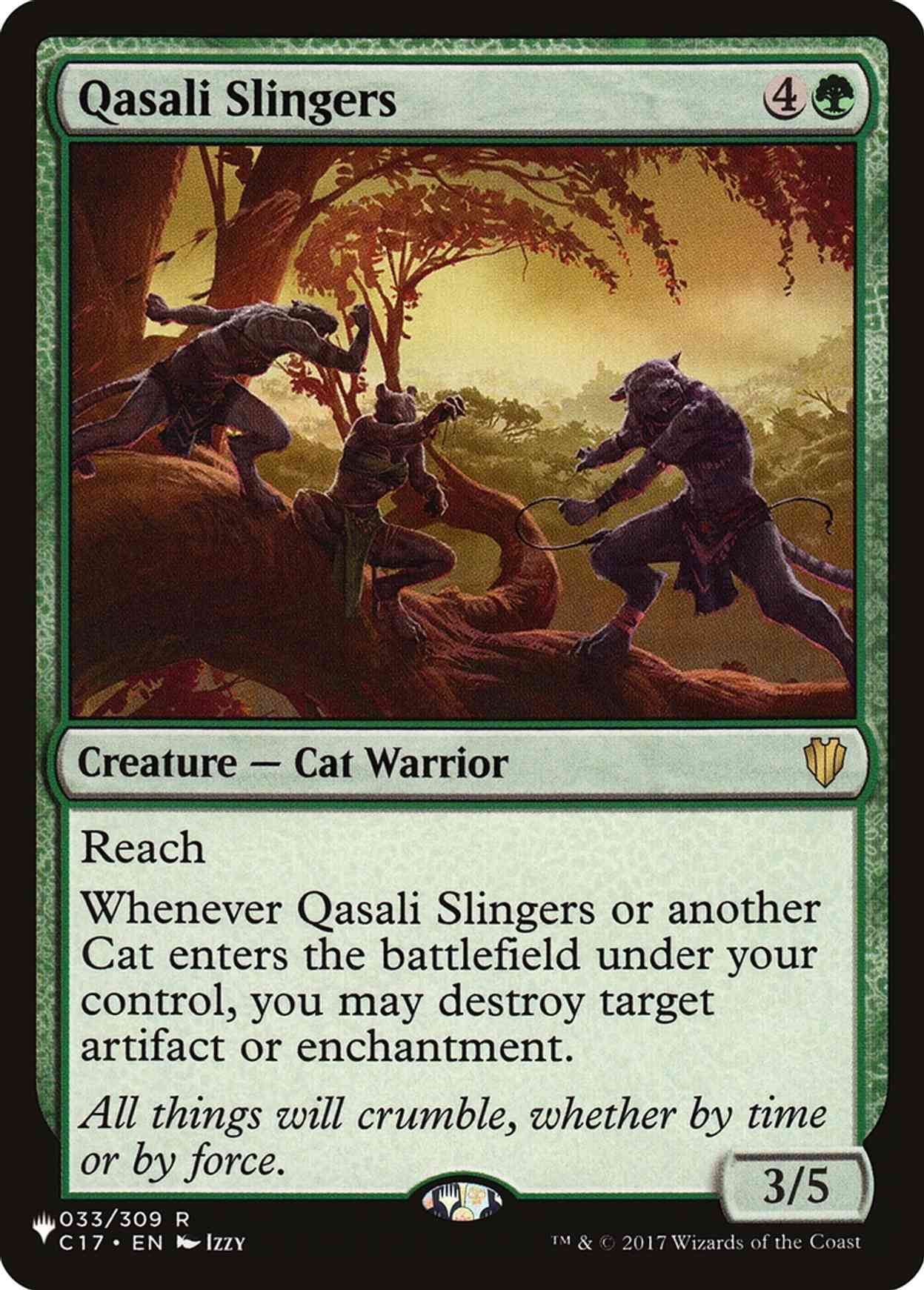 Qasali Slingers magic card front