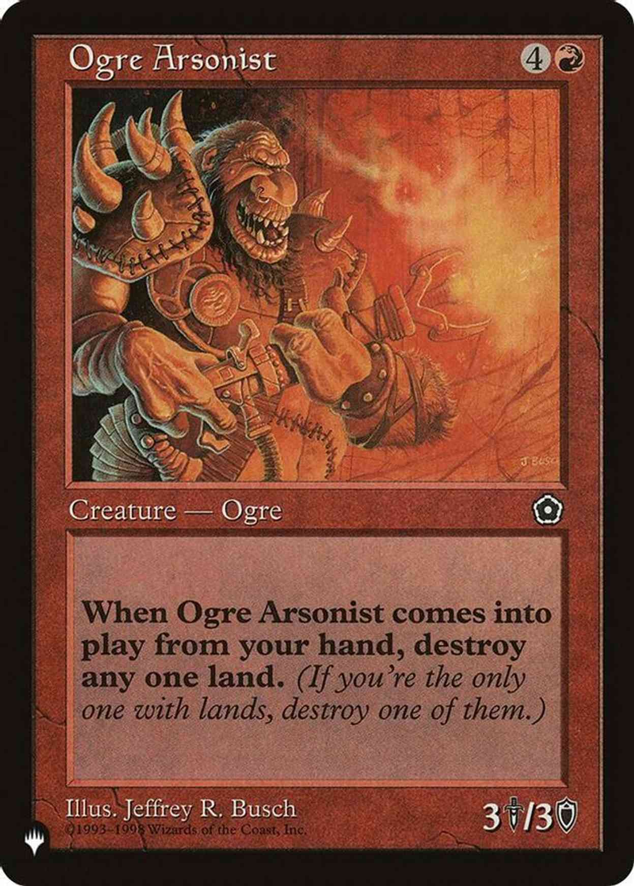 Ogre Arsonist magic card front