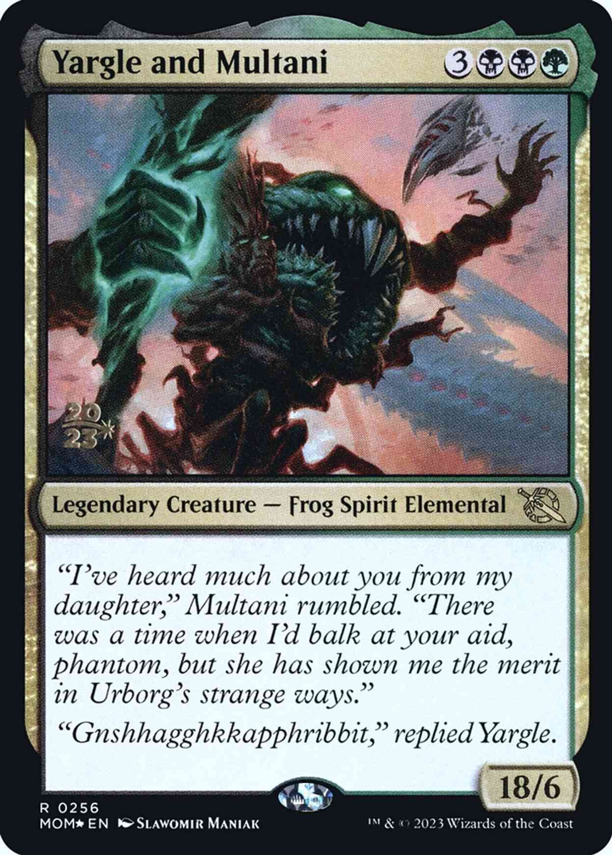 Yargle and Multani magic card front