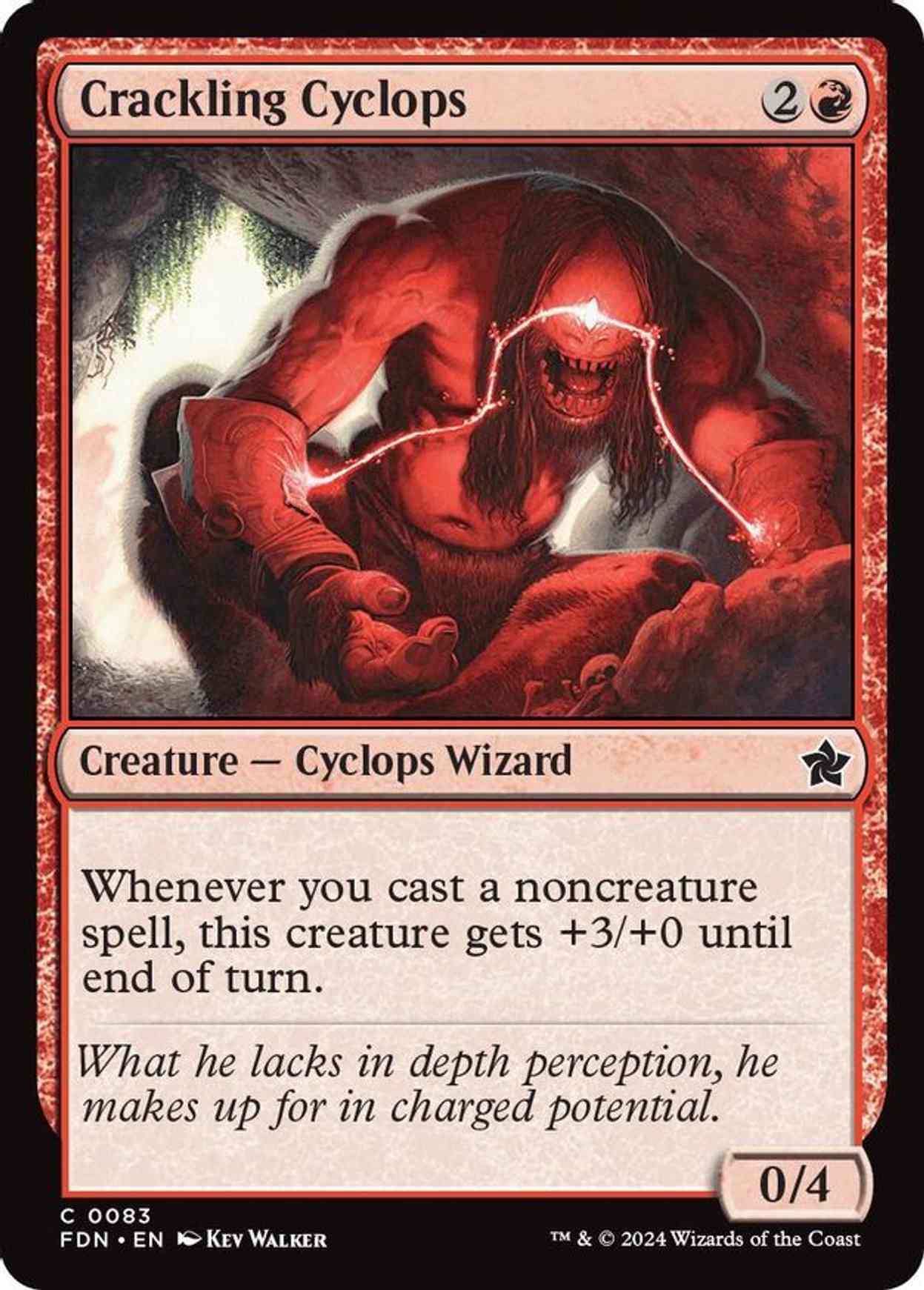 Crackling Cyclops magic card front