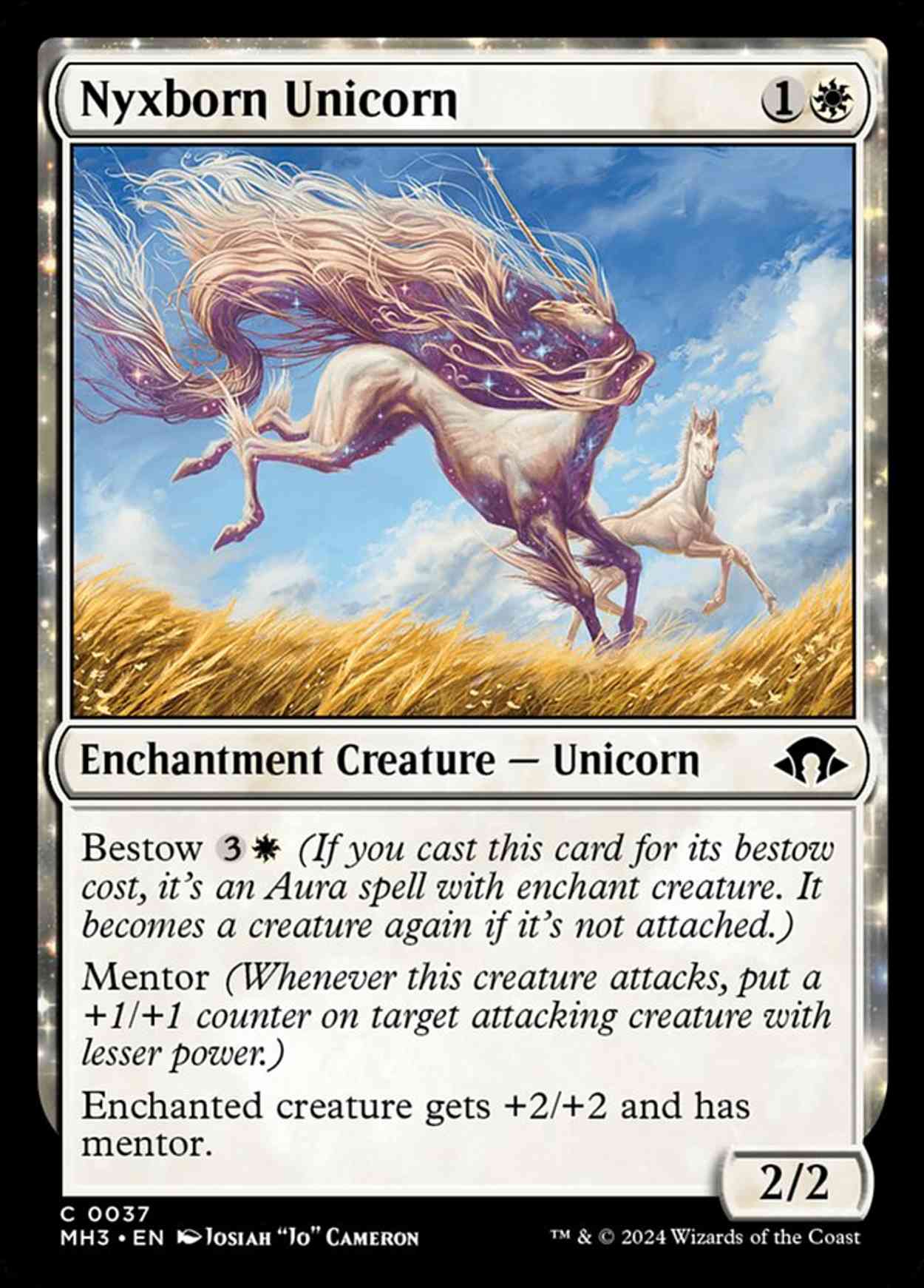 Nyxborn Unicorn magic card front