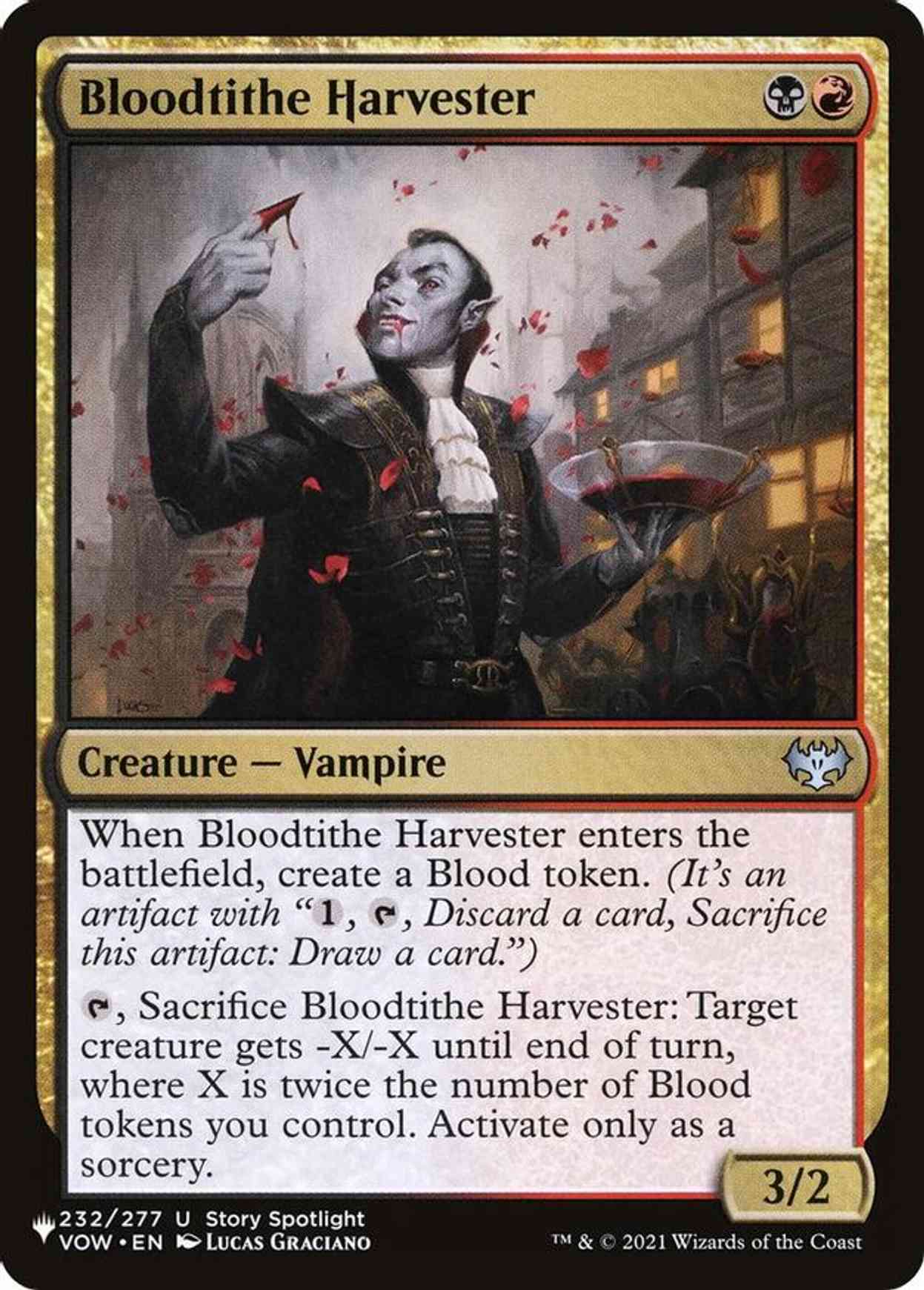 Bloodtithe Harvester magic card front