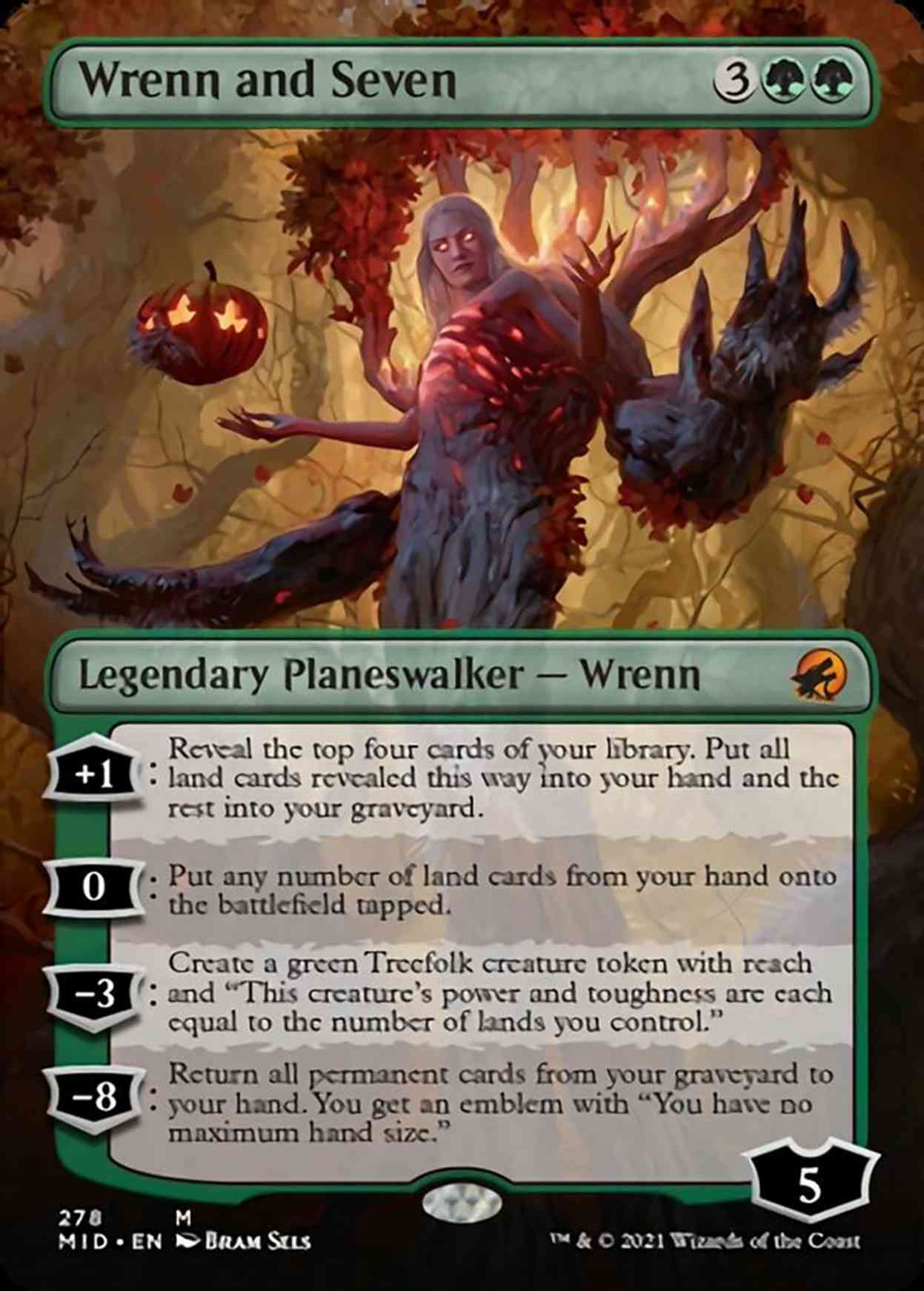Wrenn and Seven (Borderless) magic card front