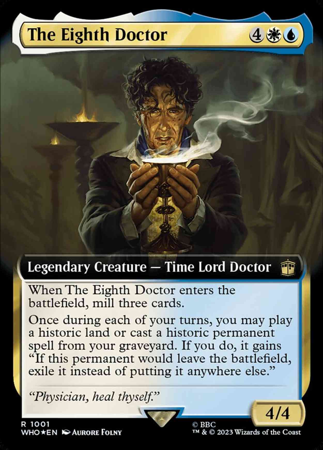 The Eighth Doctor (Extended Art) (Surge Foil) magic card front