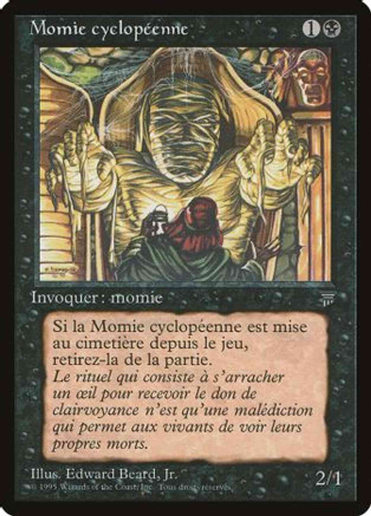 Cyclopean Mummy (French) - "Momie cyclopeenne" magic card front