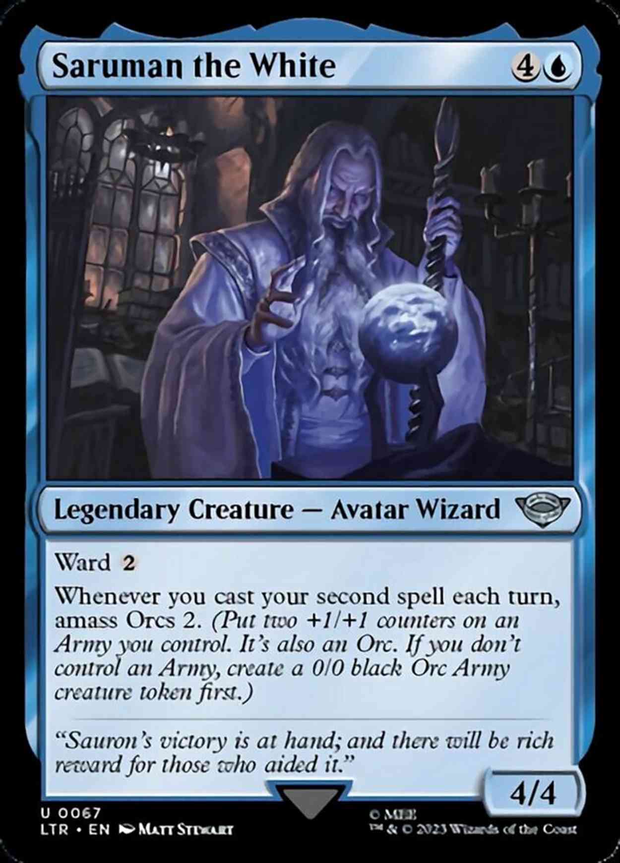 Saruman the White magic card front