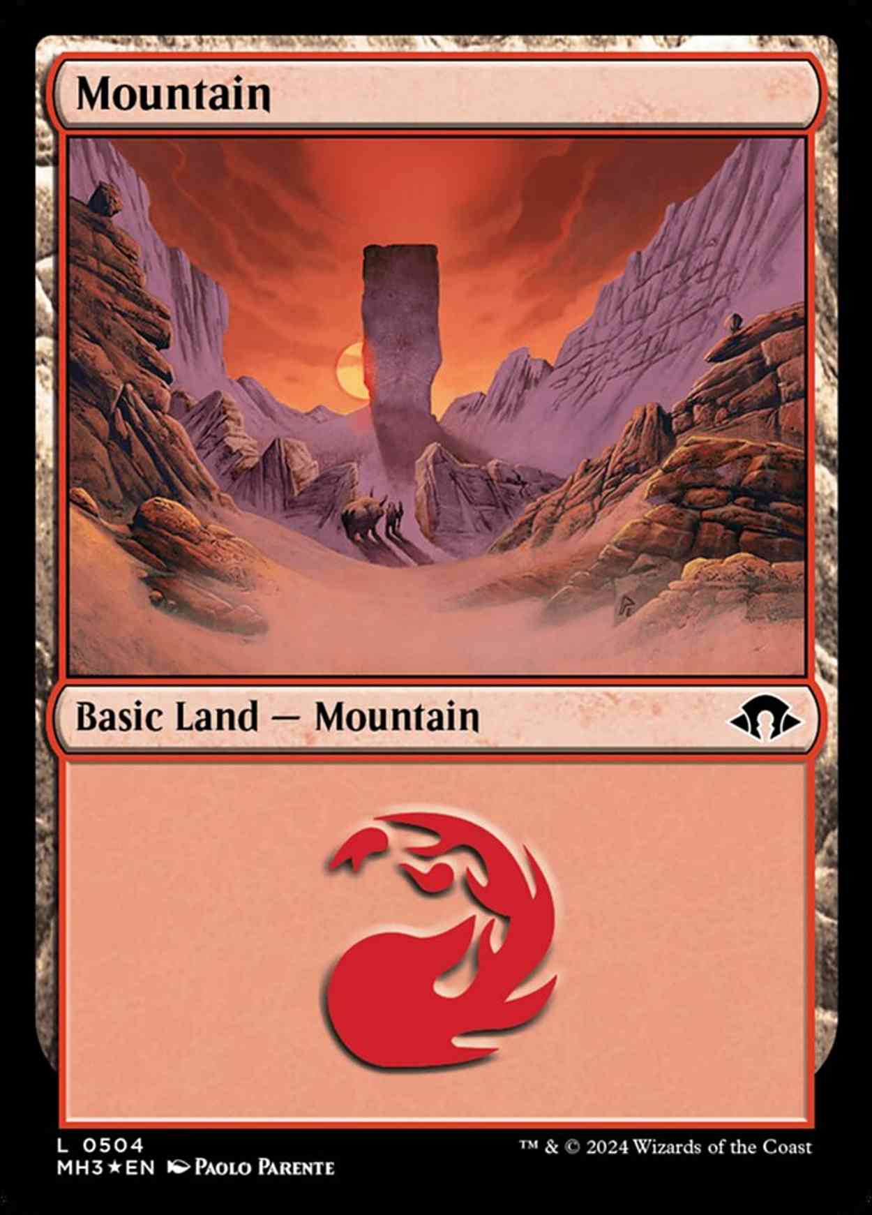 Mountain (0504) (Ripple Foil) magic card front