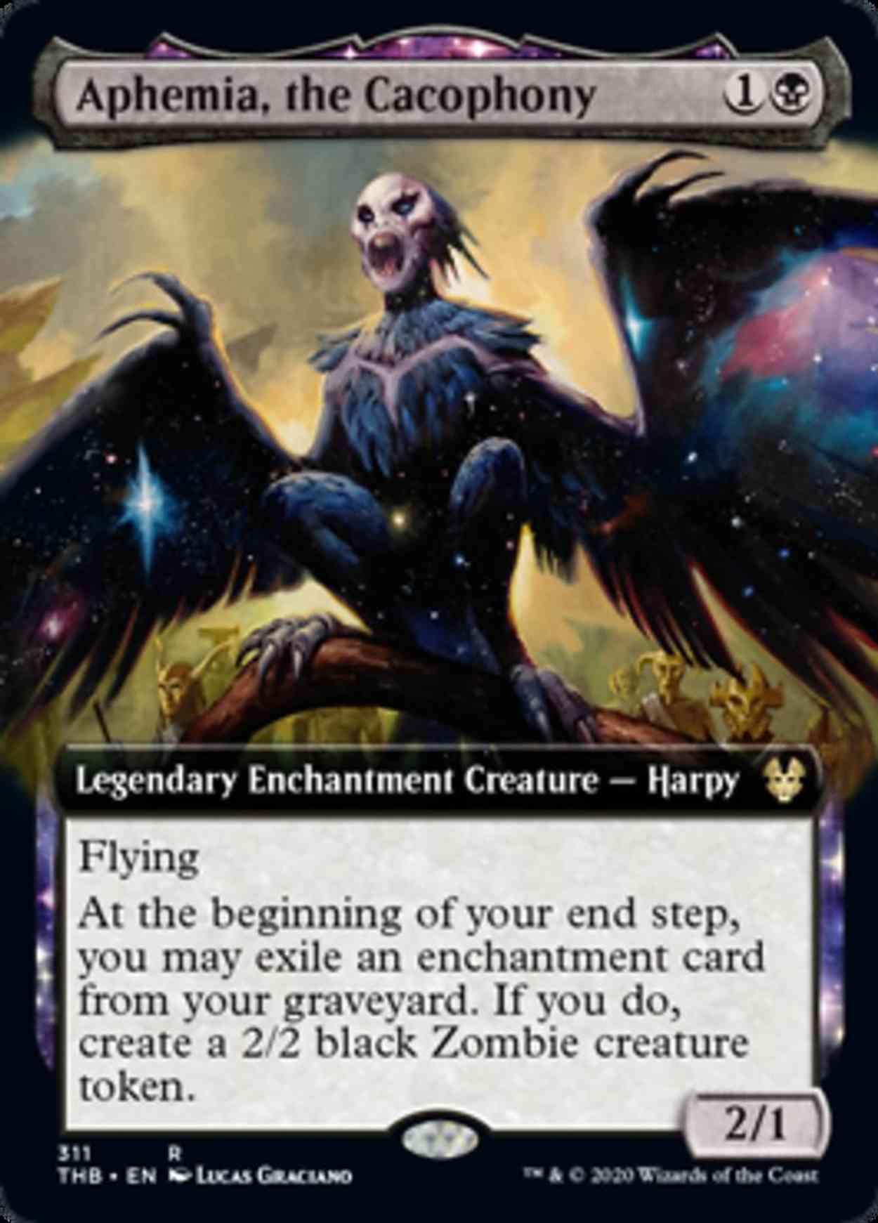 Aphemia, the Cacophony (Extended Art) magic card front
