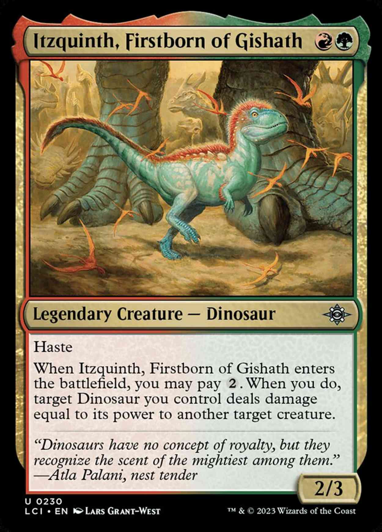 Itzquinth, Firstborn of Gishath magic card front