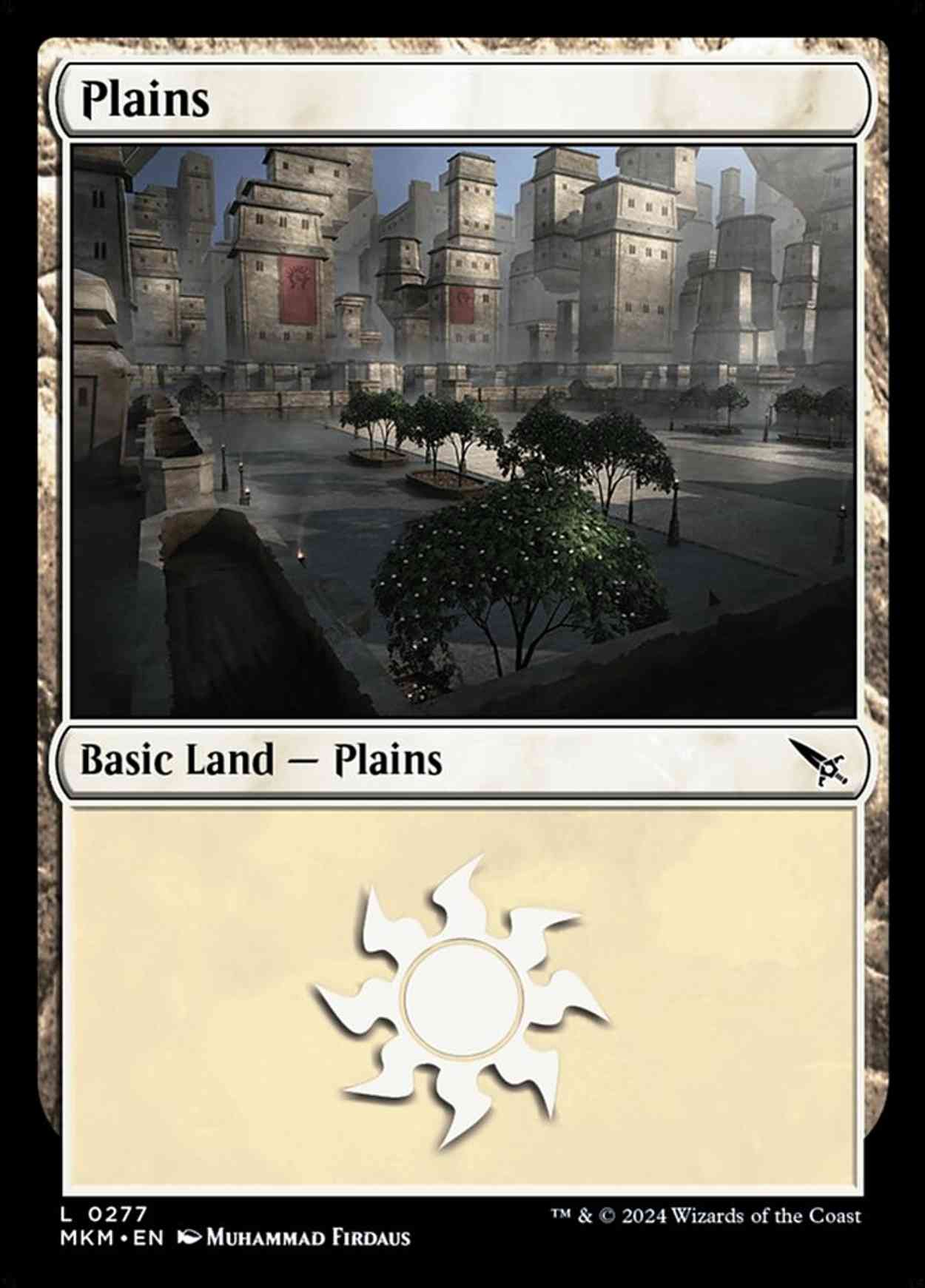 Plains (0277) magic card front
