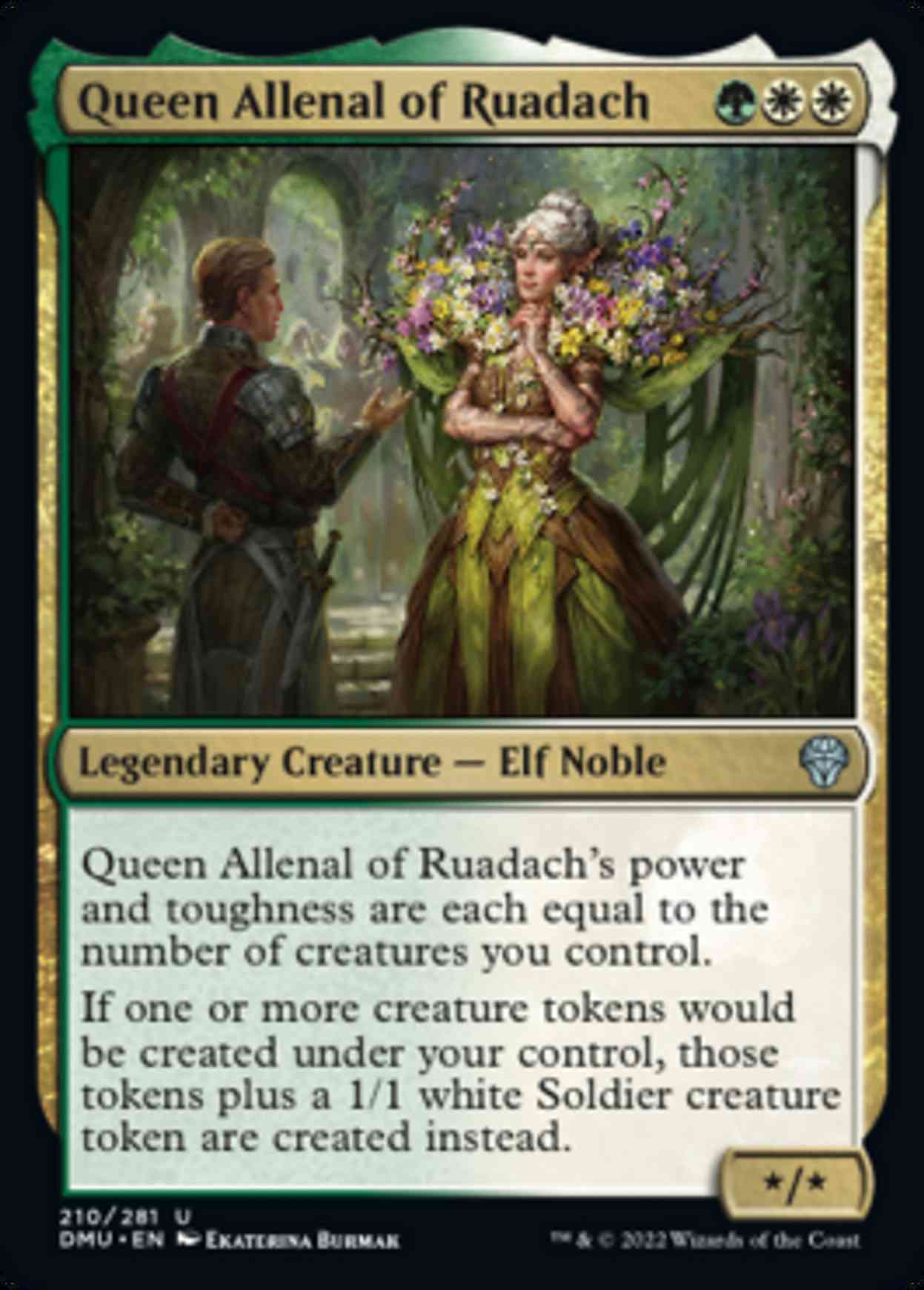 Queen Allenal of Ruadach magic card front