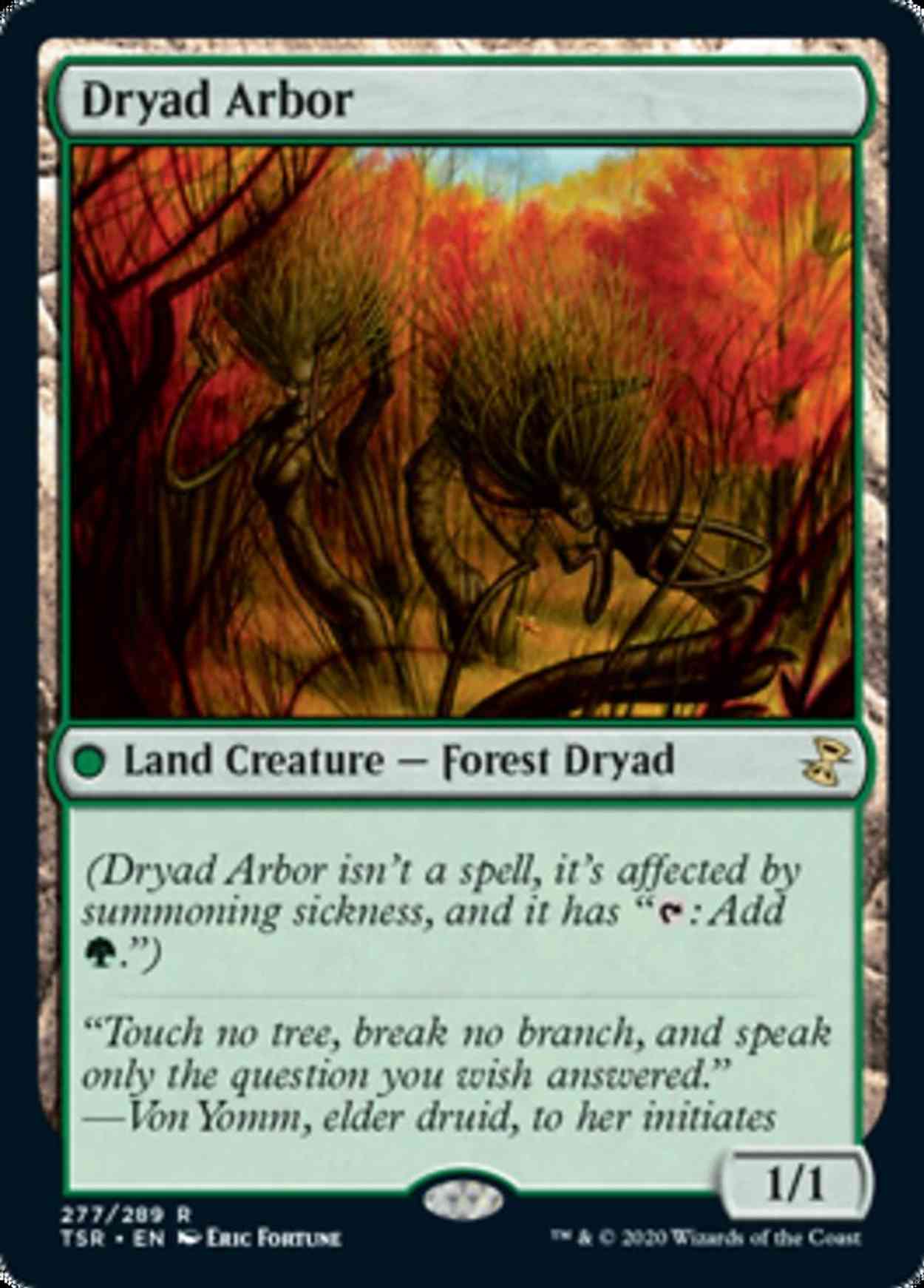 Dryad Arbor magic card front