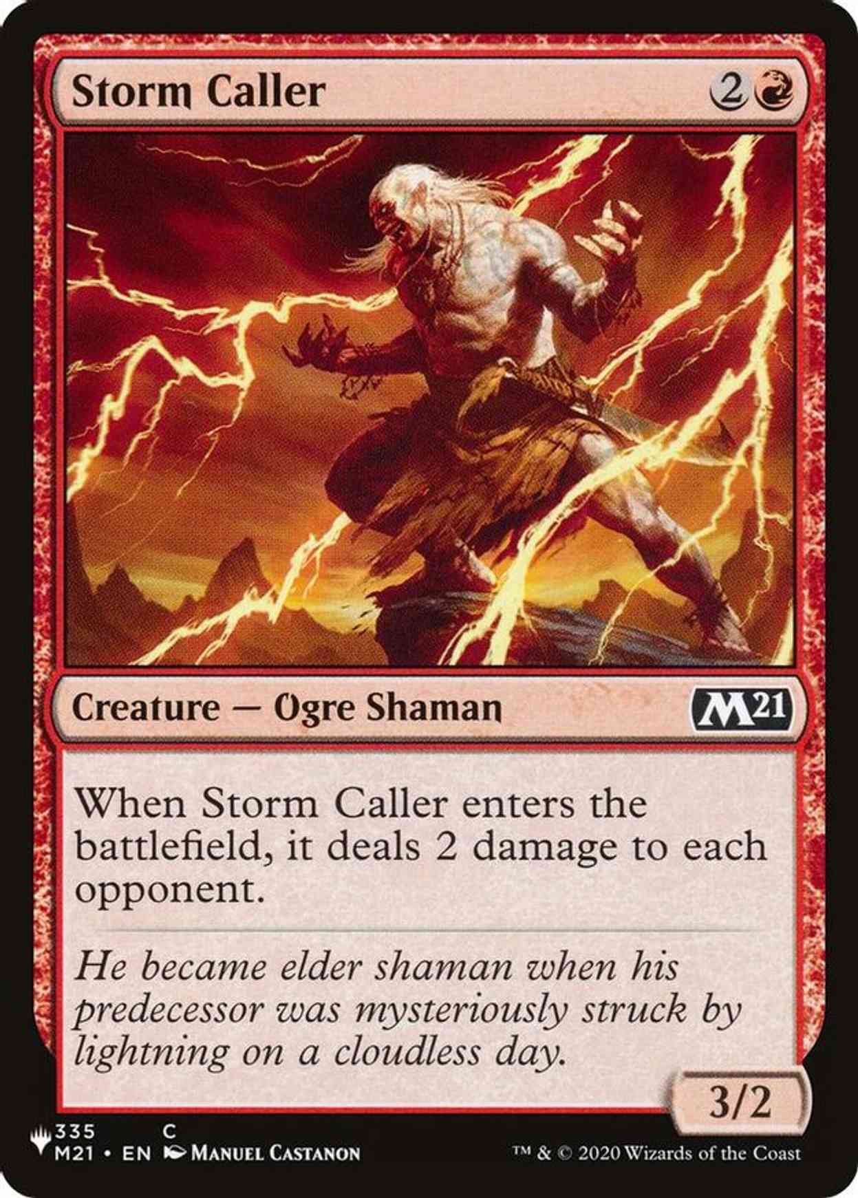 Storm Caller magic card front