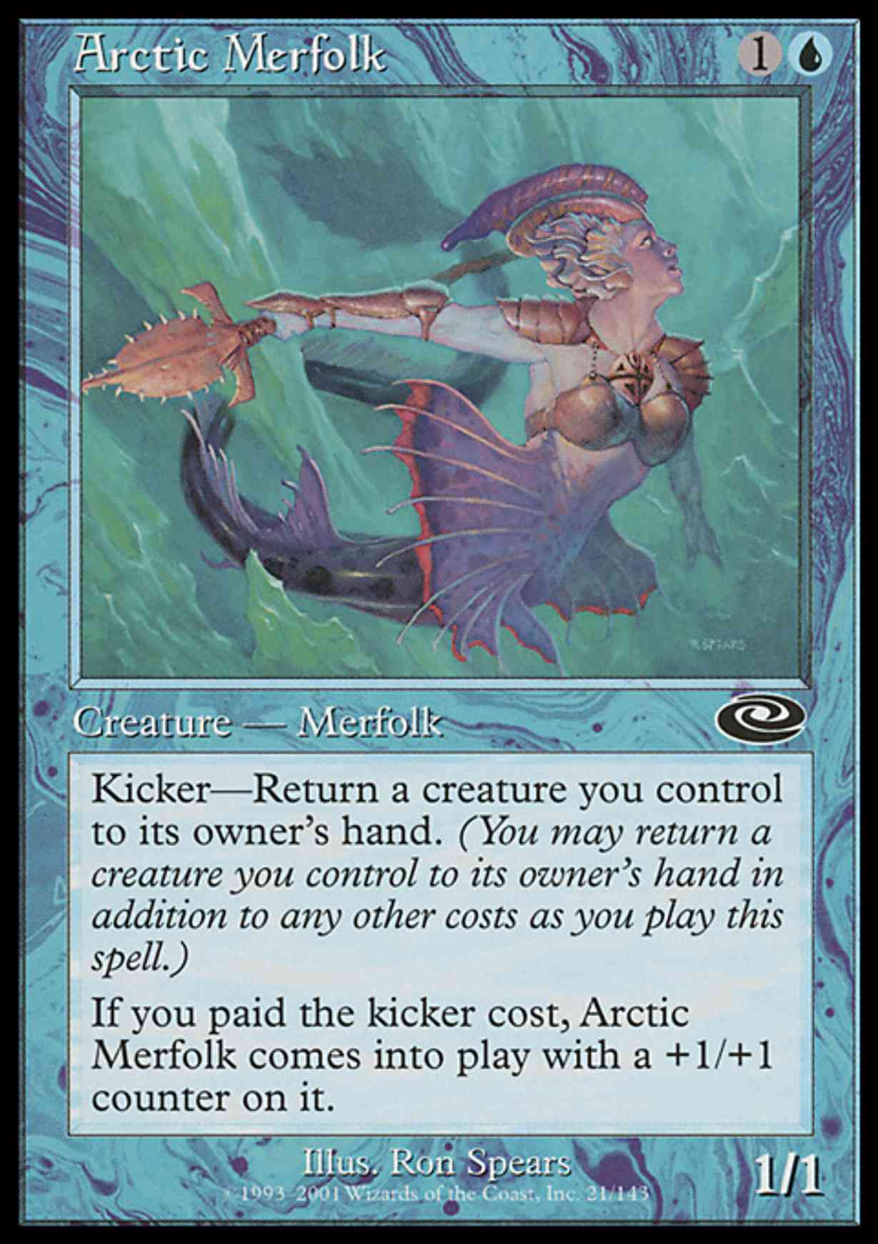 Arctic Merfolk magic card front